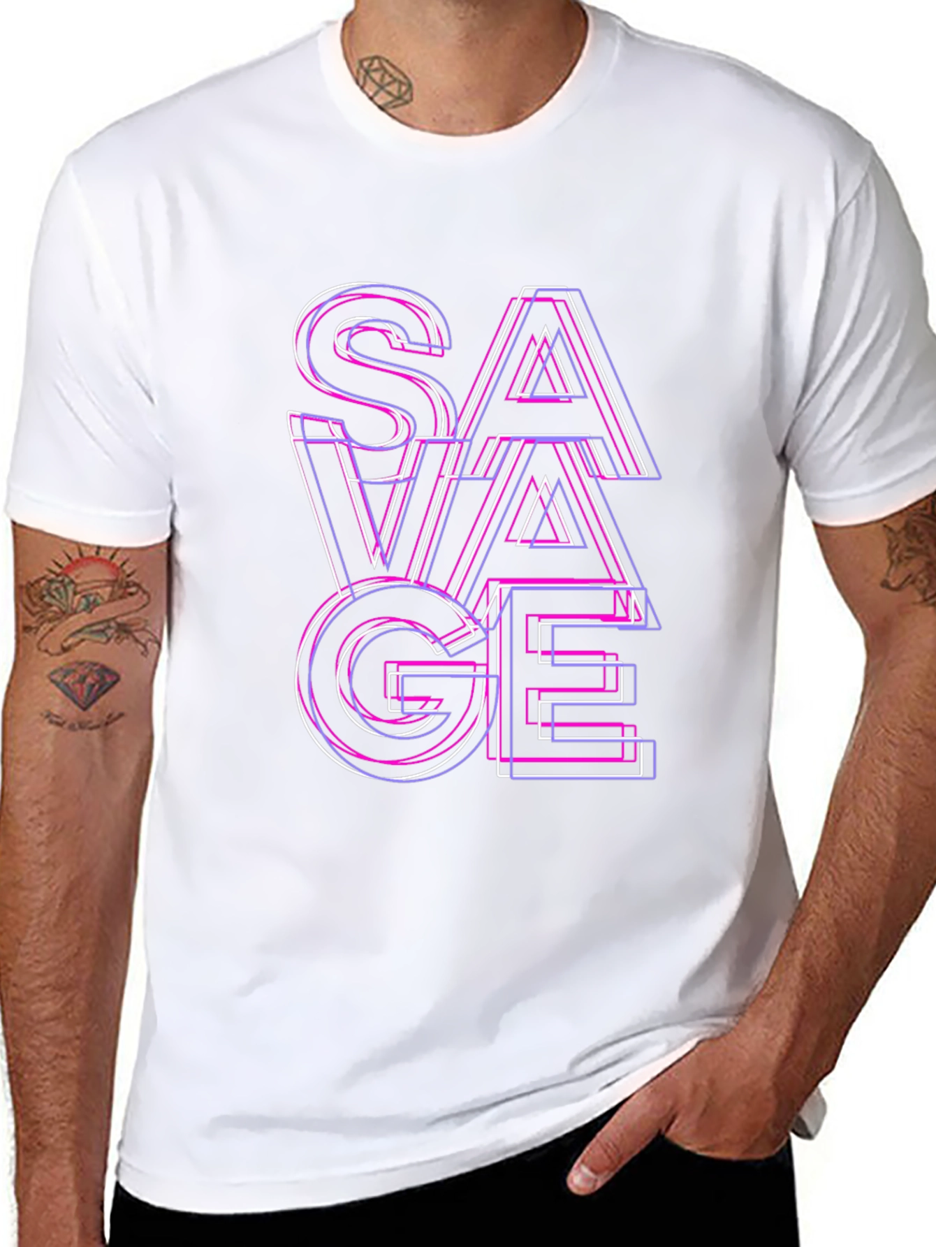 Savage Graphic T-Shirt - Edgy Fashion Statement