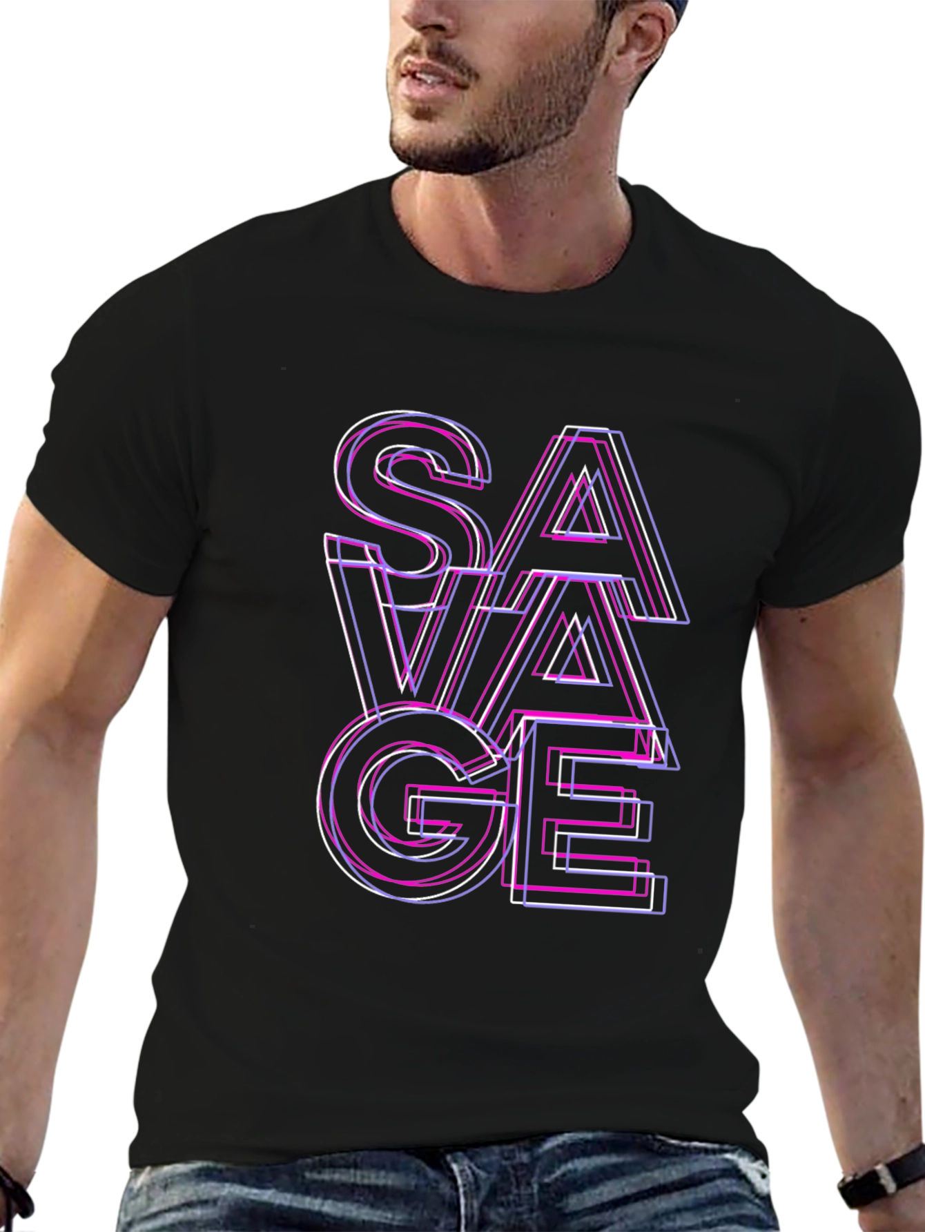 Savage Graphic T-Shirt - Edgy Fashion Statement