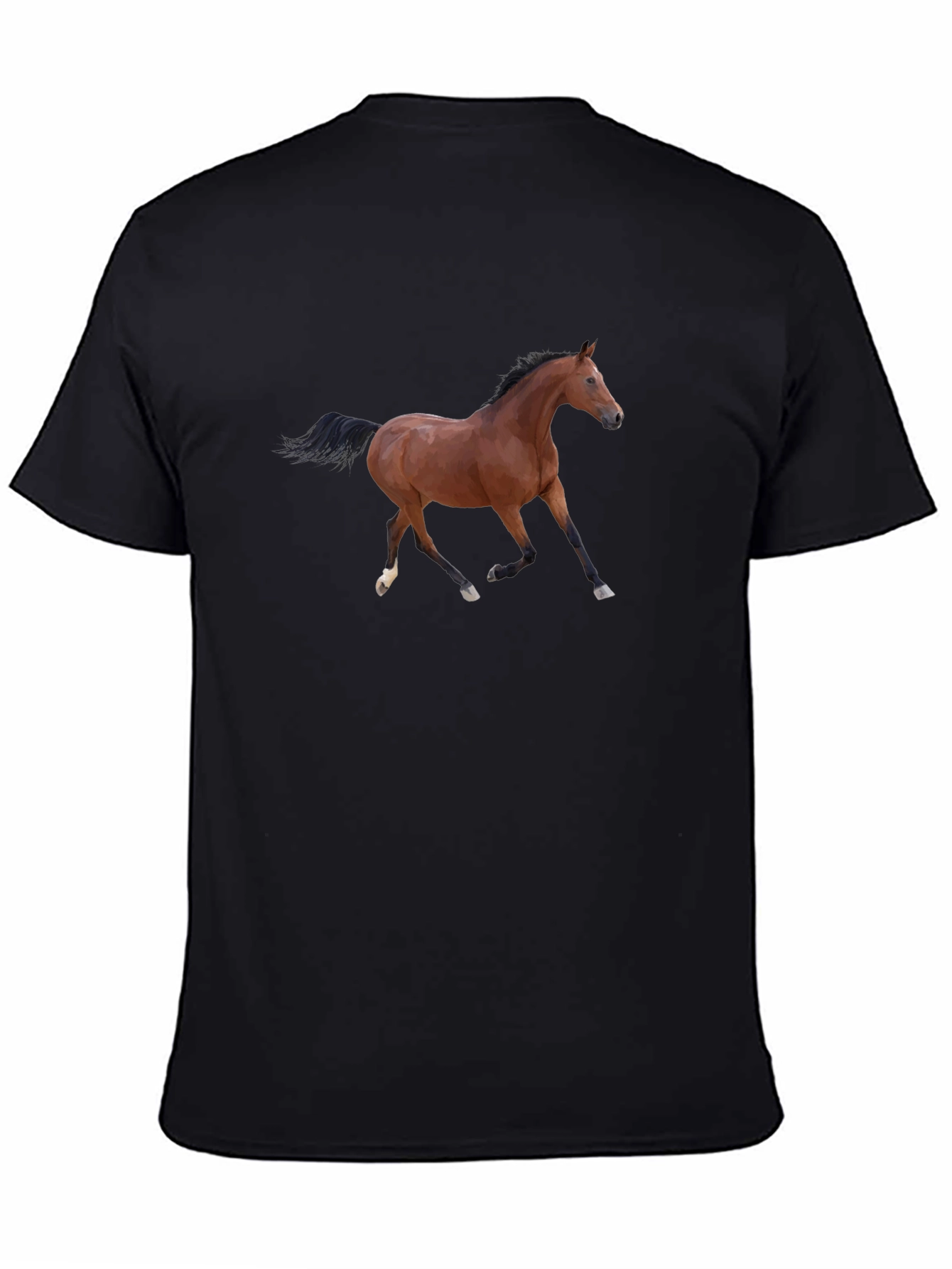 Horse Graphic Black T-Shirt