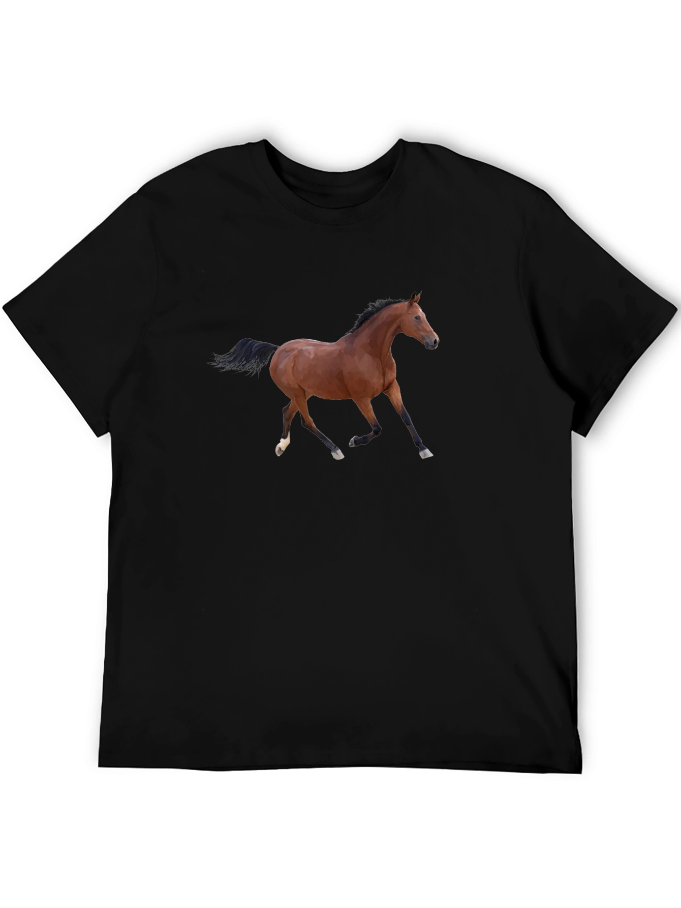 Horse Graphic Black T-Shirt
