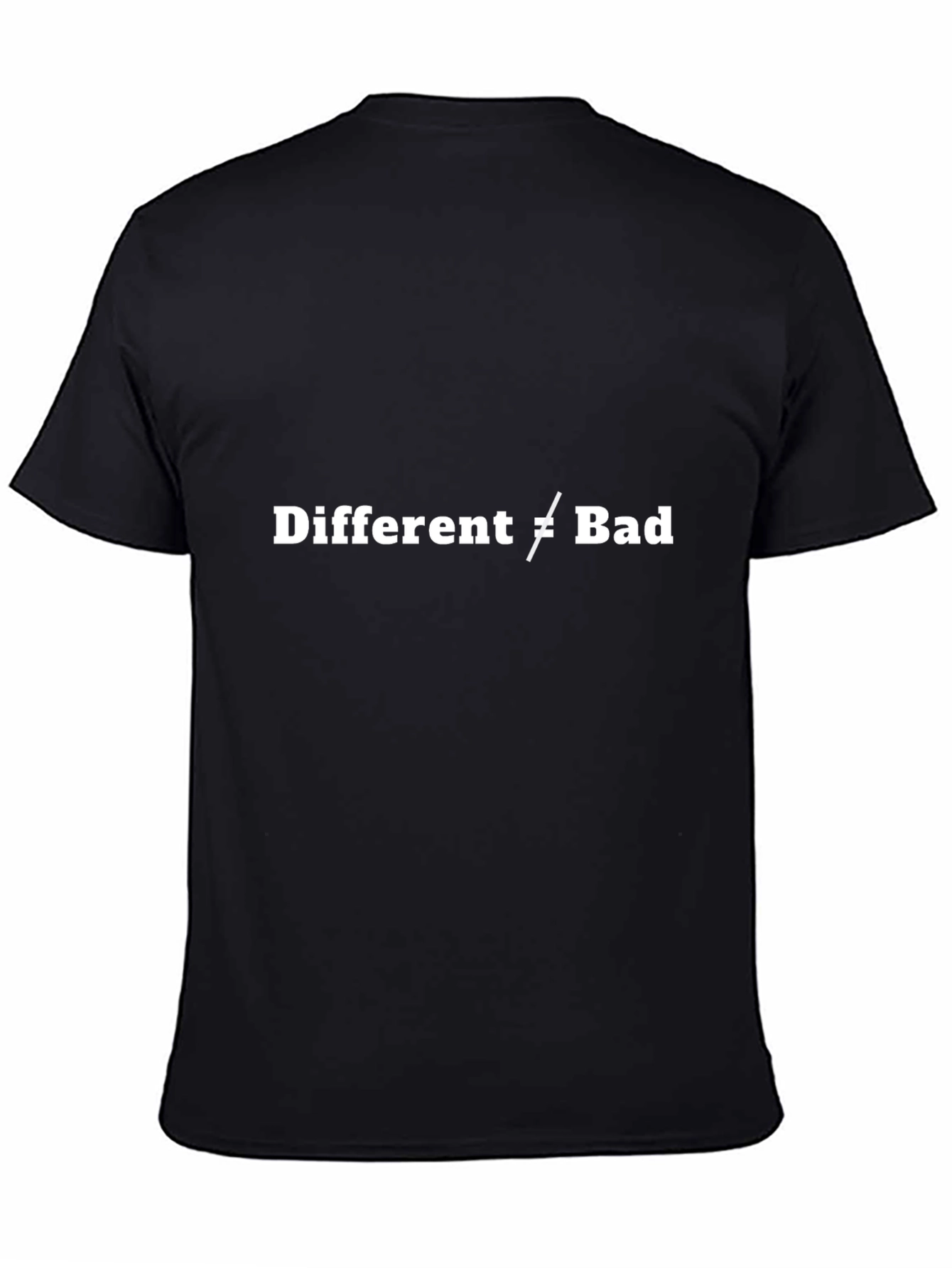 Different Not Bad Graphic Tee - Black T-Shirt