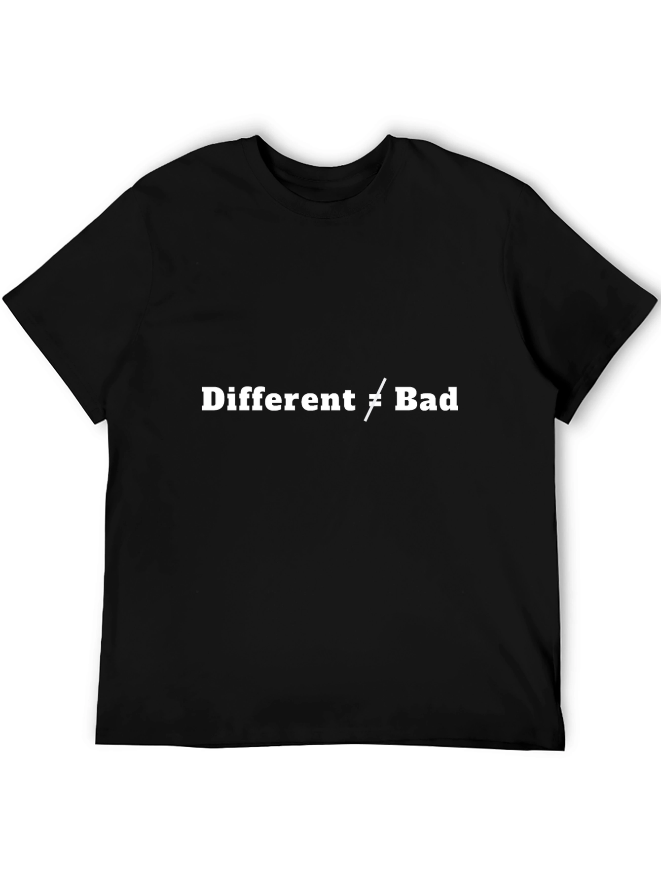 Different Not Bad Graphic Tee - Black T-Shirt