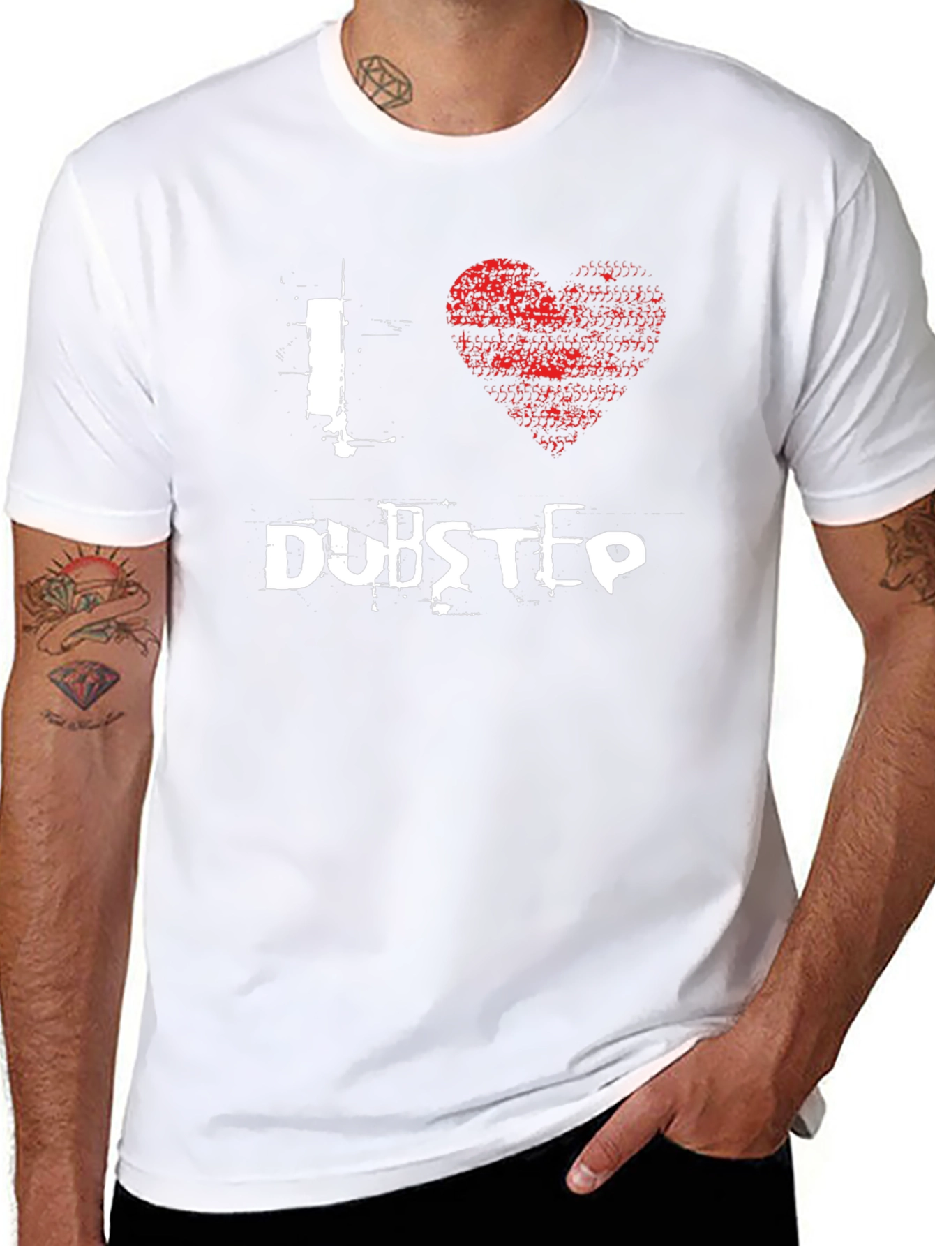 I Heart Dubstep Black Graphic Tee