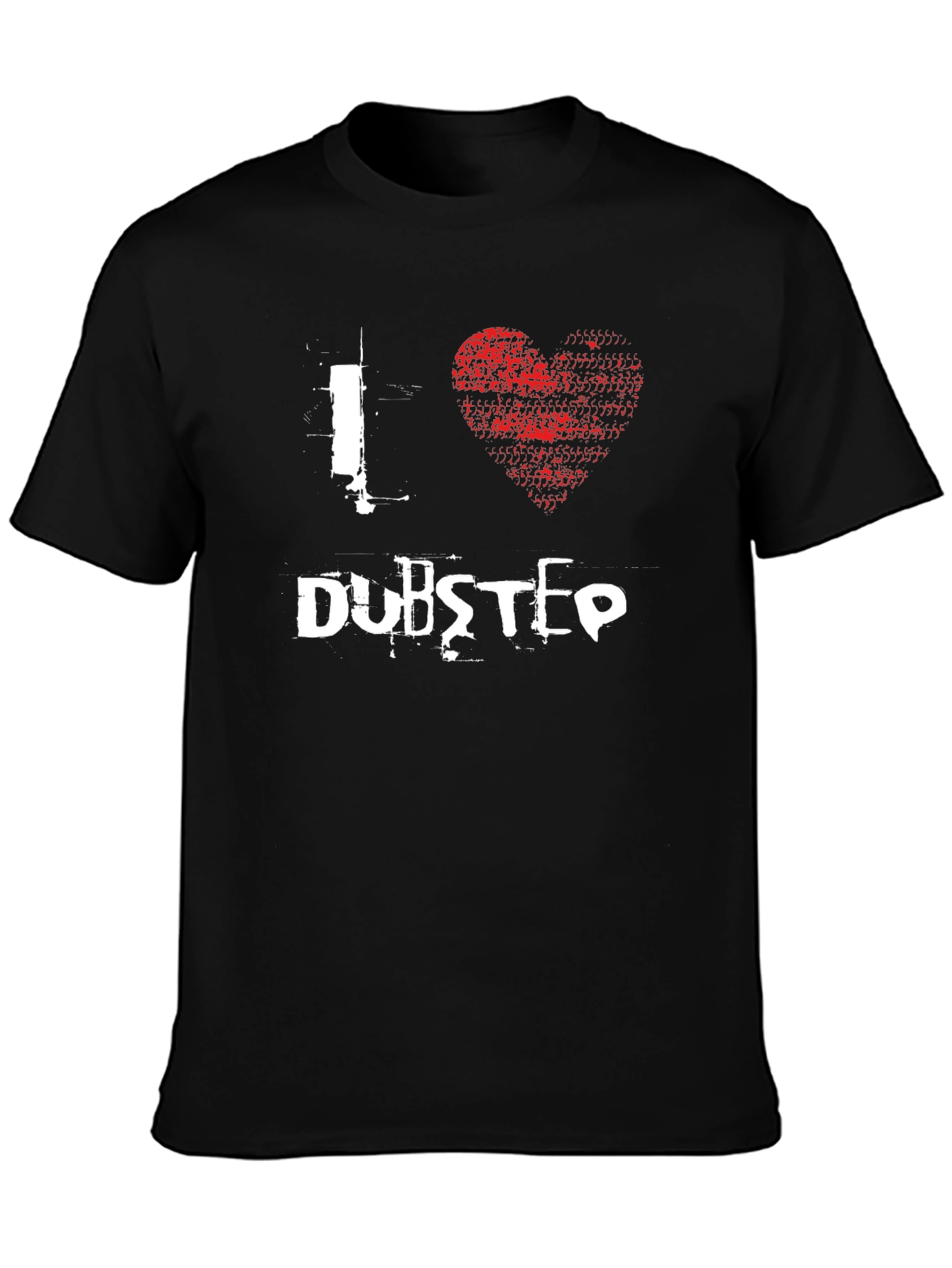I Heart Dubstep Black Graphic Tee