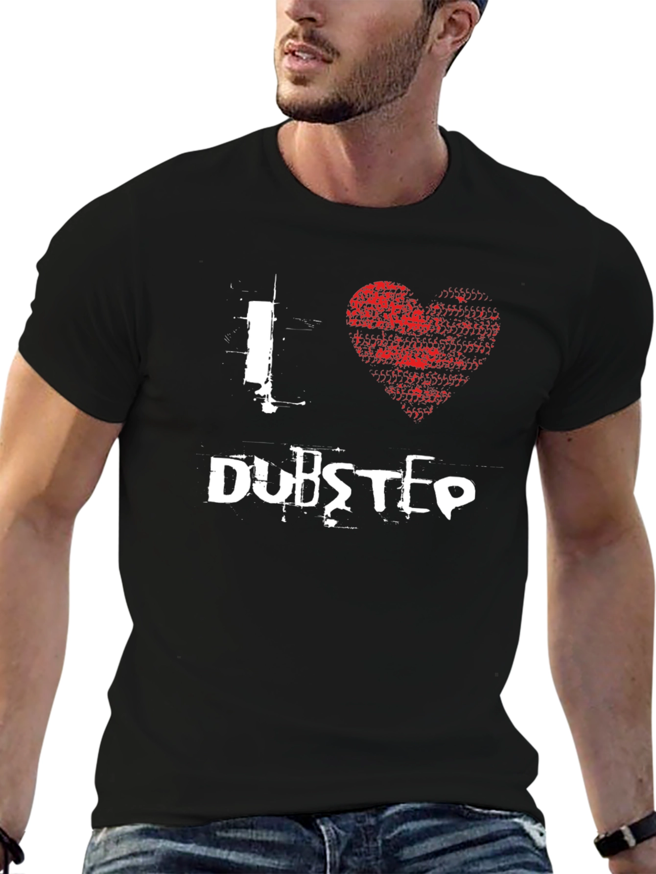 I Heart Dubstep Black Graphic Tee