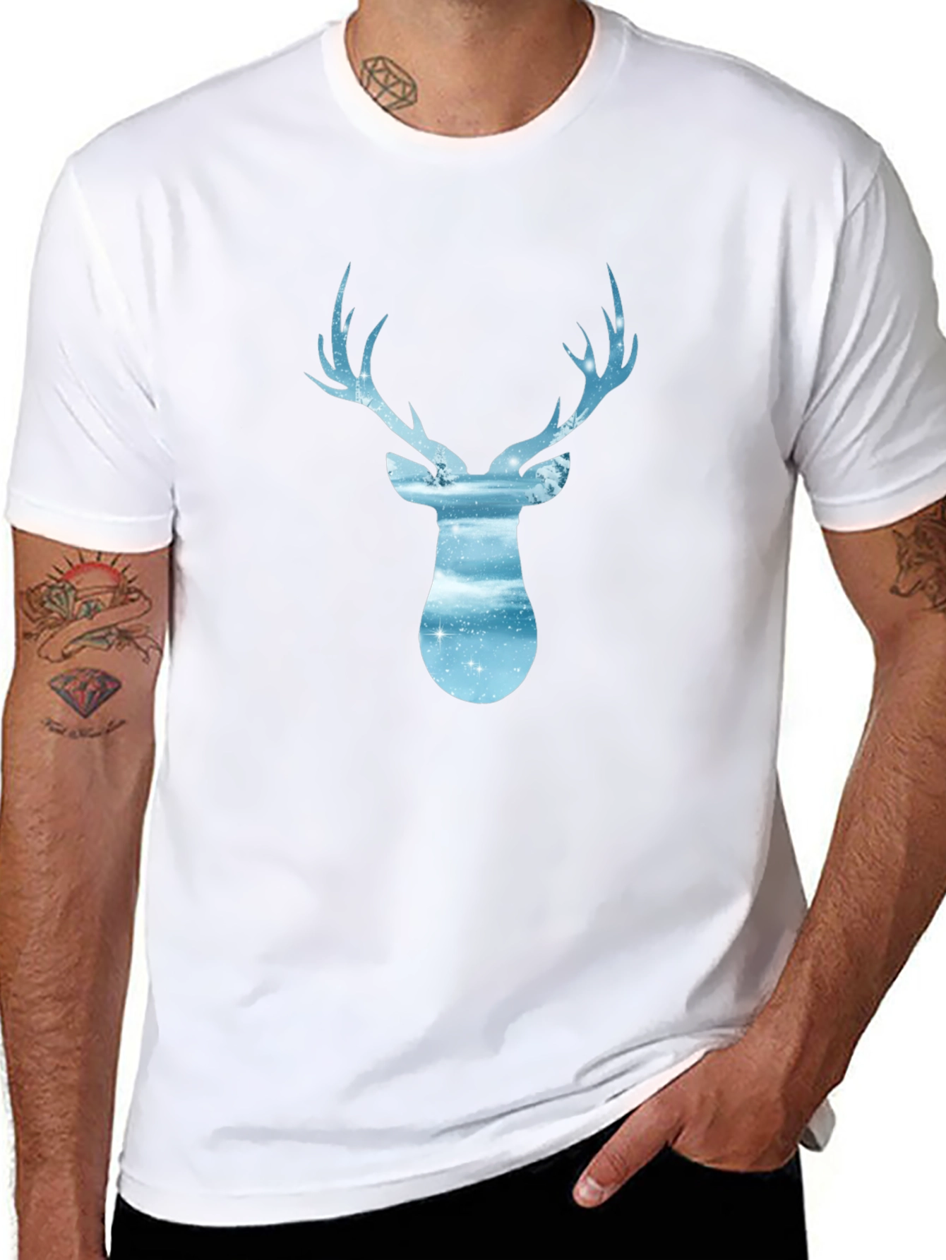 Deer Silhouette Graphic Tee