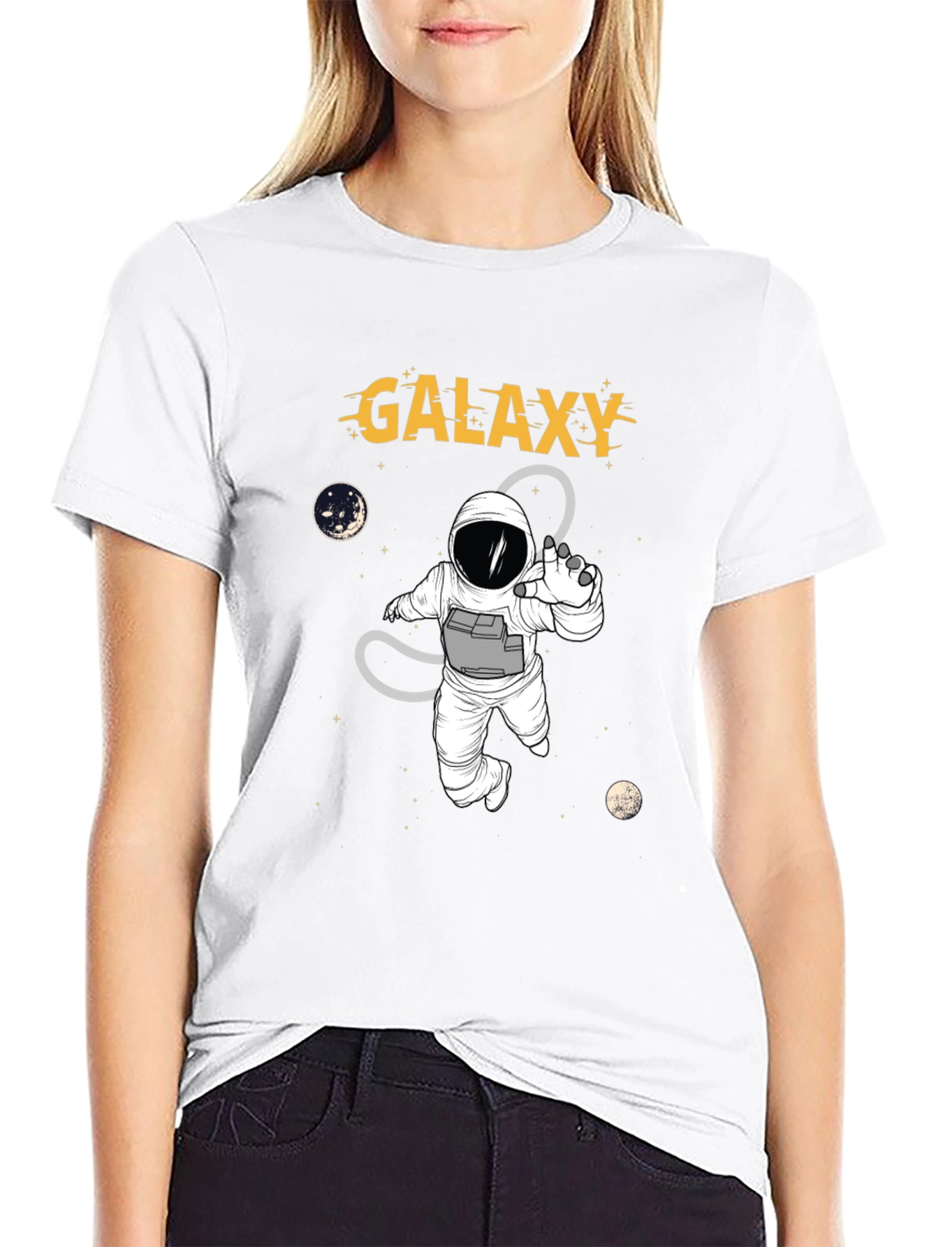 Galaxy Astronaut Graphic T-Shirt - Space Adventure Tee