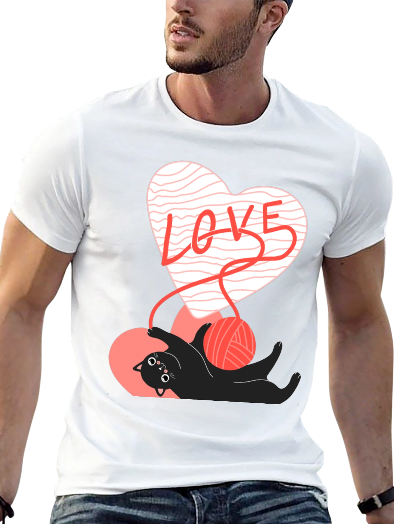Love Cat T-Shirt - Cute Valentines Day Tee
