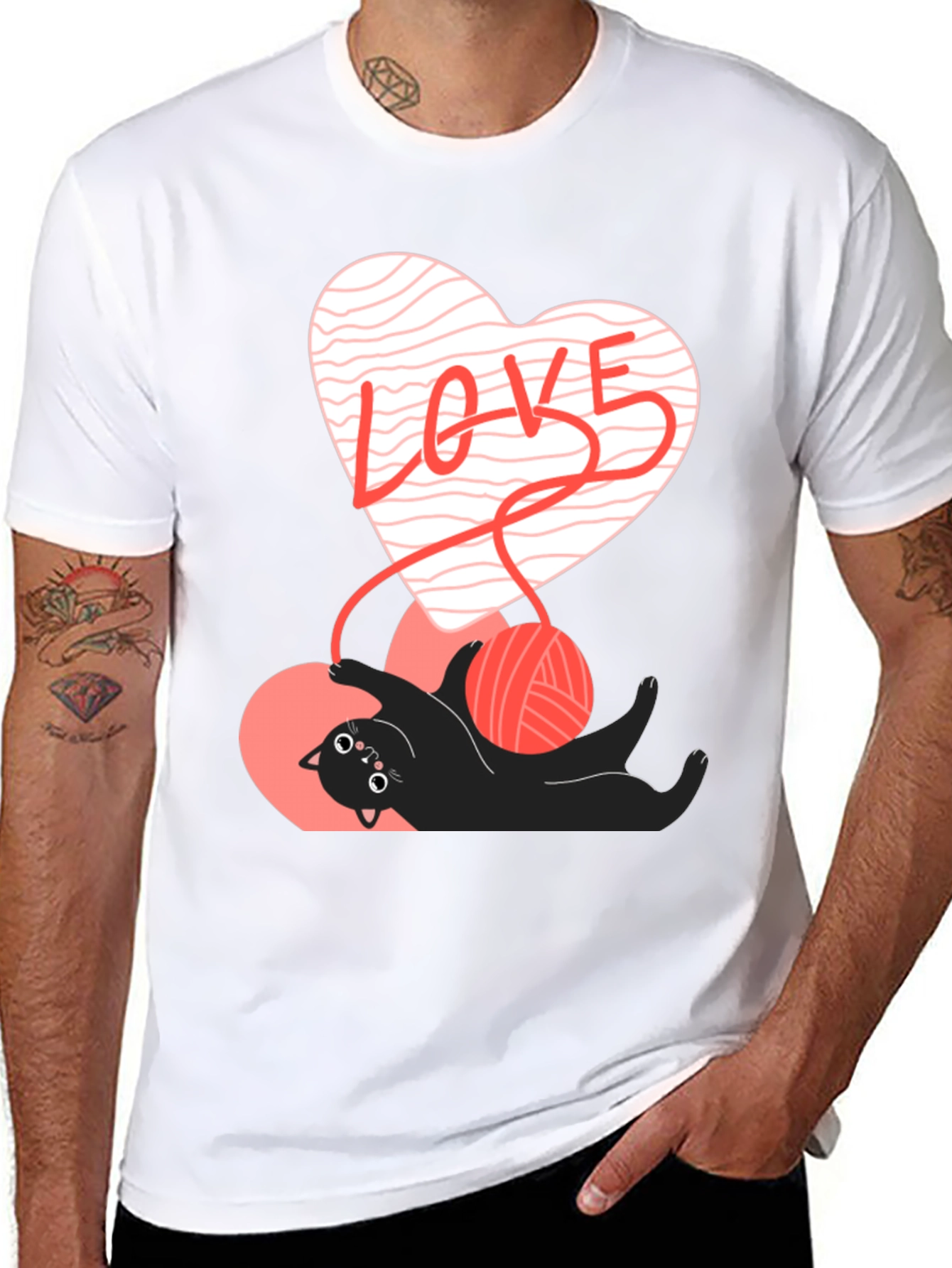 Love Cat T-Shirt - Cute Valentines Day Tee