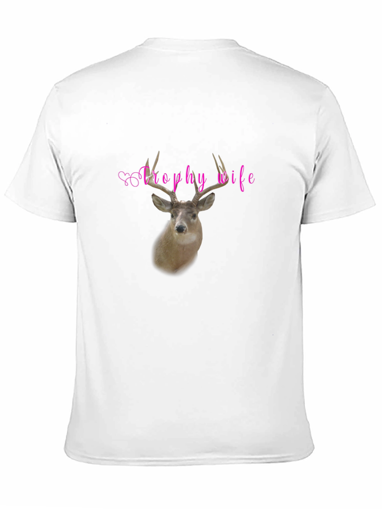 Trophy Wife Deer Graphic Black T-Shirt