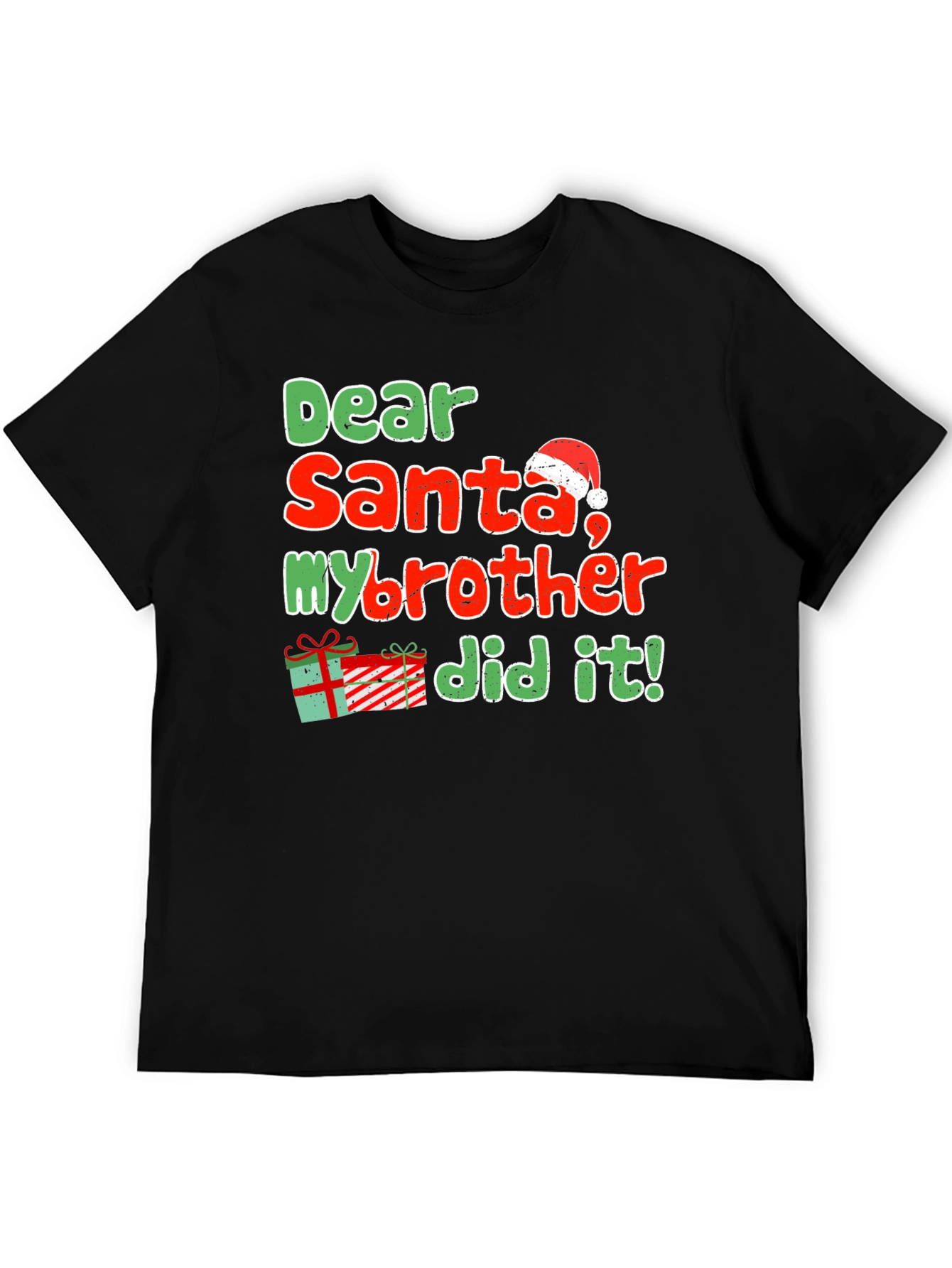 Dear Santa My Brother Did It Christmas T-Shirt