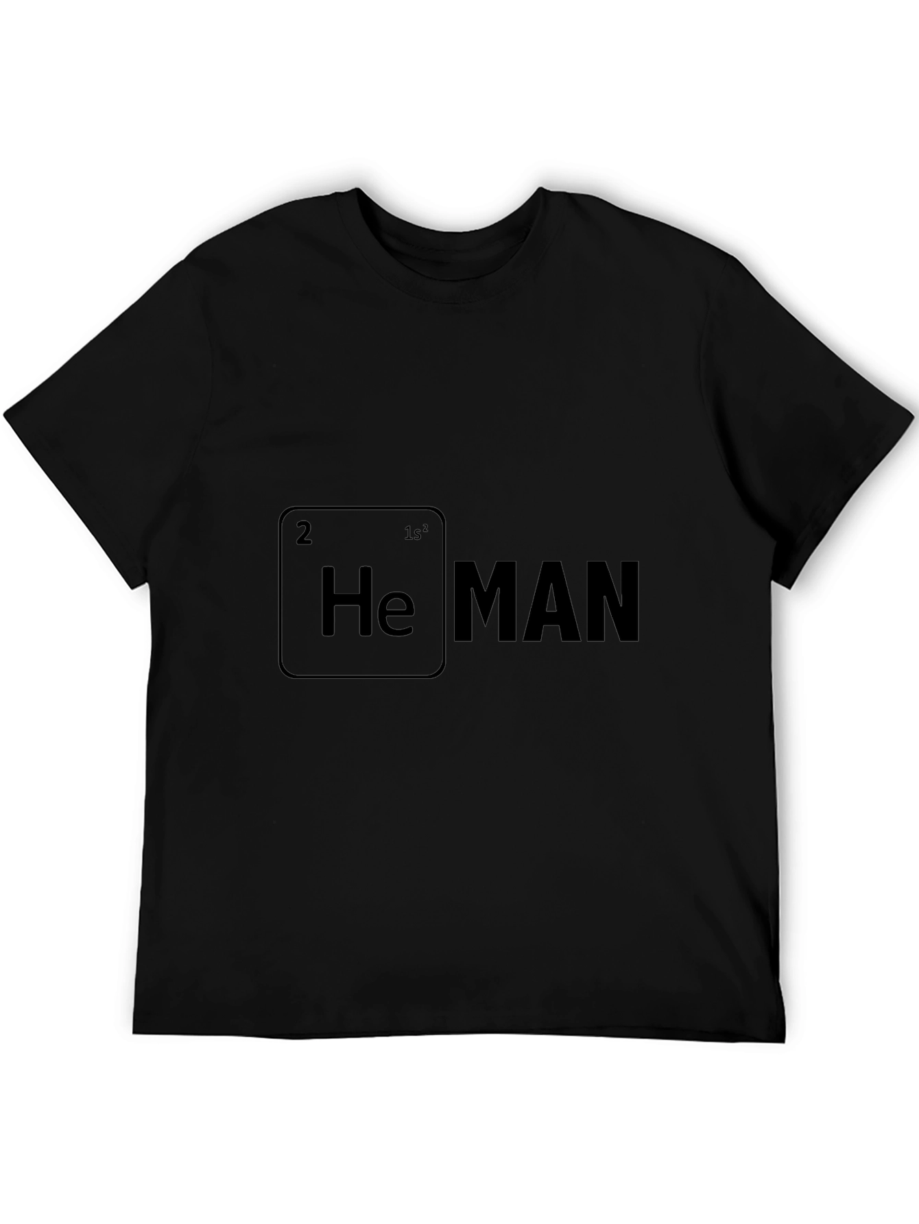 He Man Periodic Table Graphic T-Shirt - Black