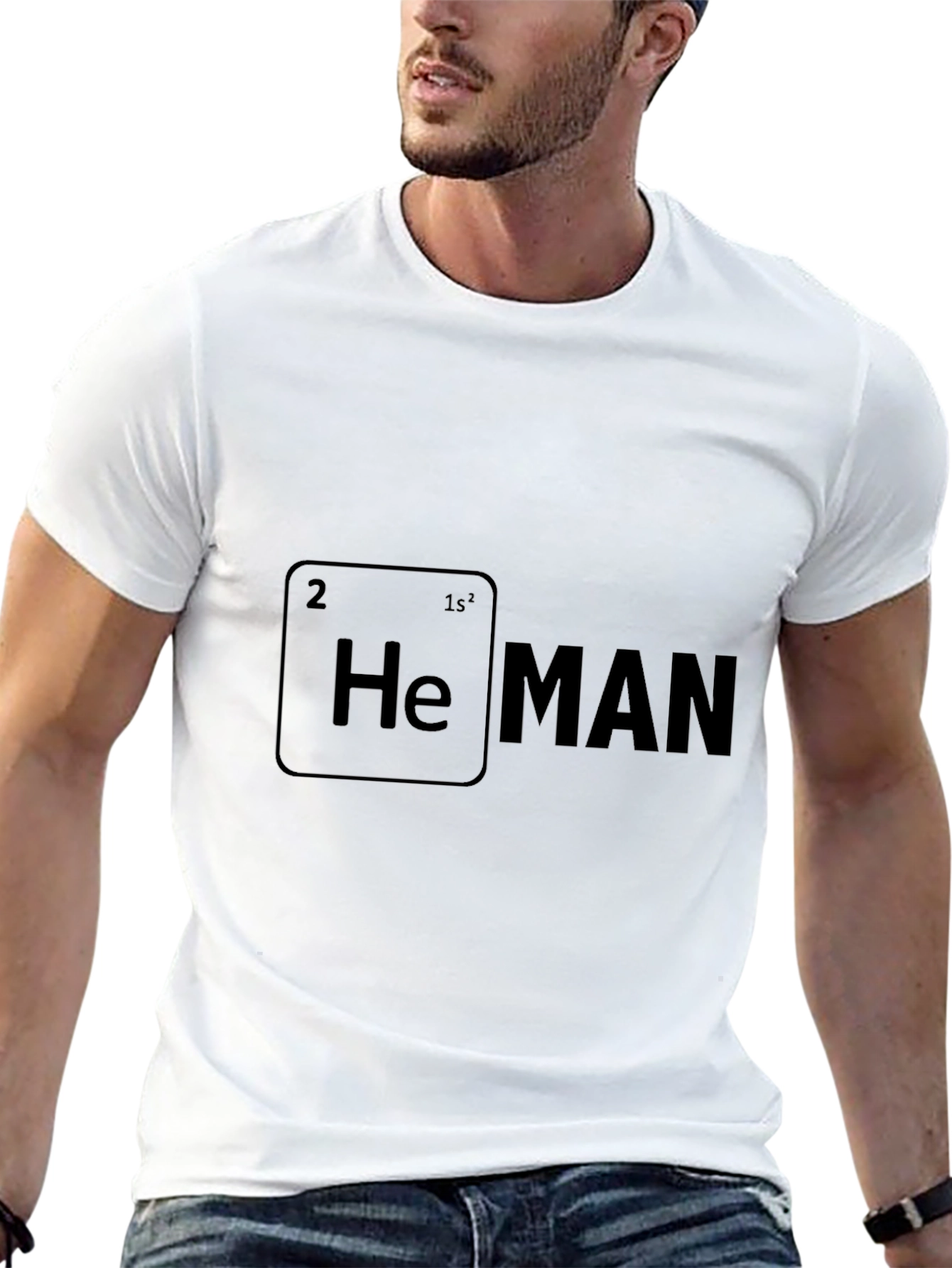 He Man Periodic Table Graphic T-Shirt - Black