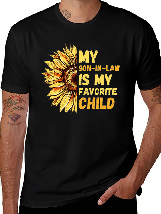 My Son-In-Law is My Favorite Child Sunflower Graphic Tee