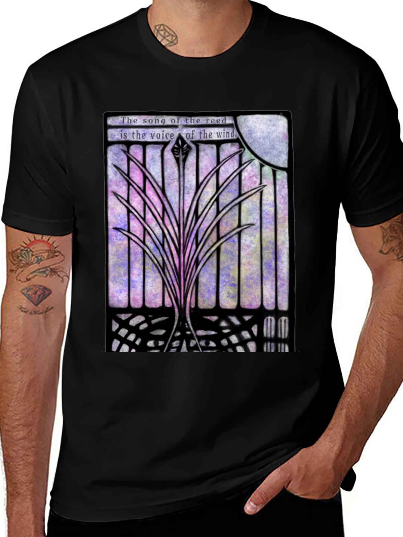 Song of the Reed Graphic T-Shirt - Black