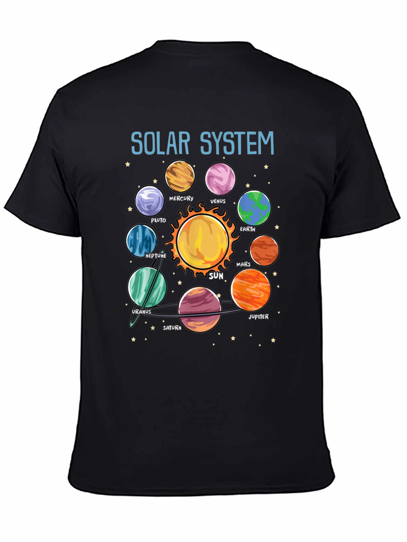 Solar System Planets Graphic T-Shirt