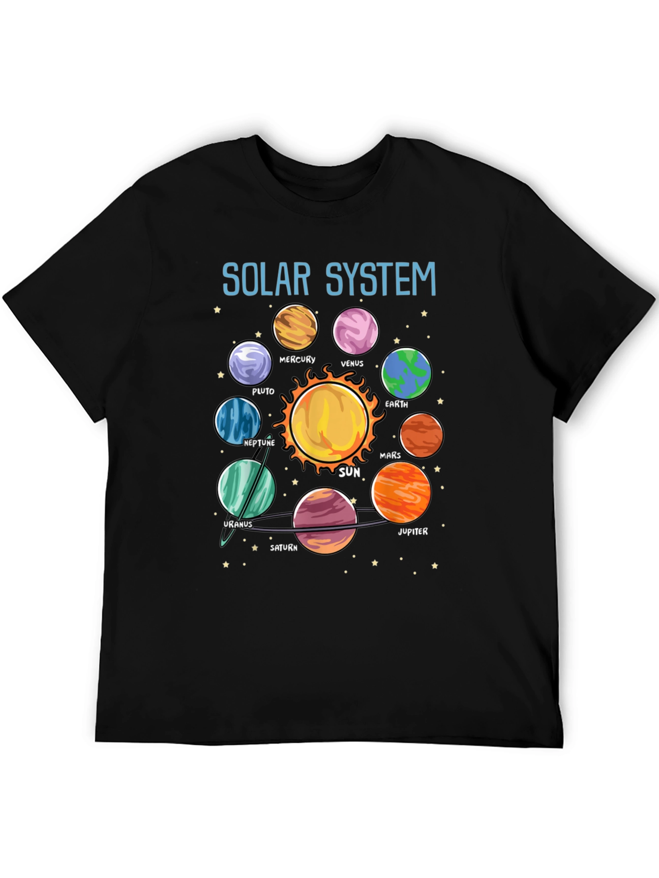 Solar System Planets Graphic T-Shirt