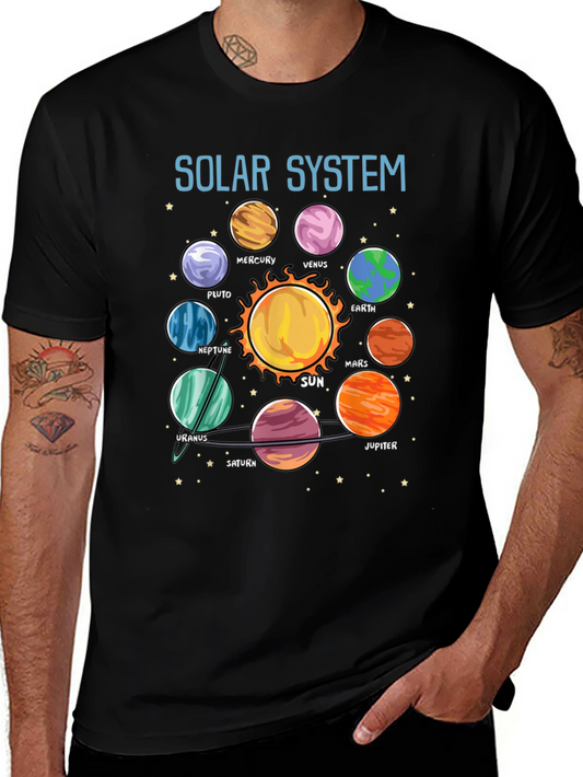 Solar System Planets Graphic T-Shirt