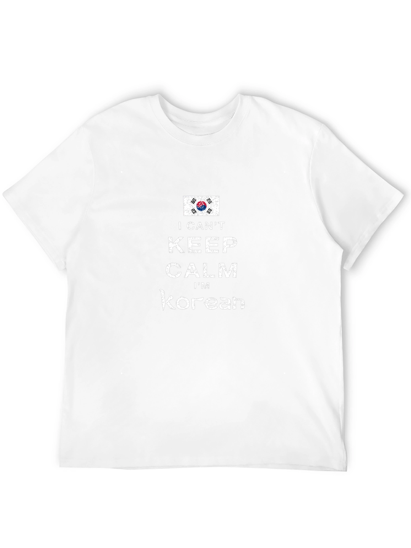 I Cant Keep Calm Im Korean Black T-Shirt
