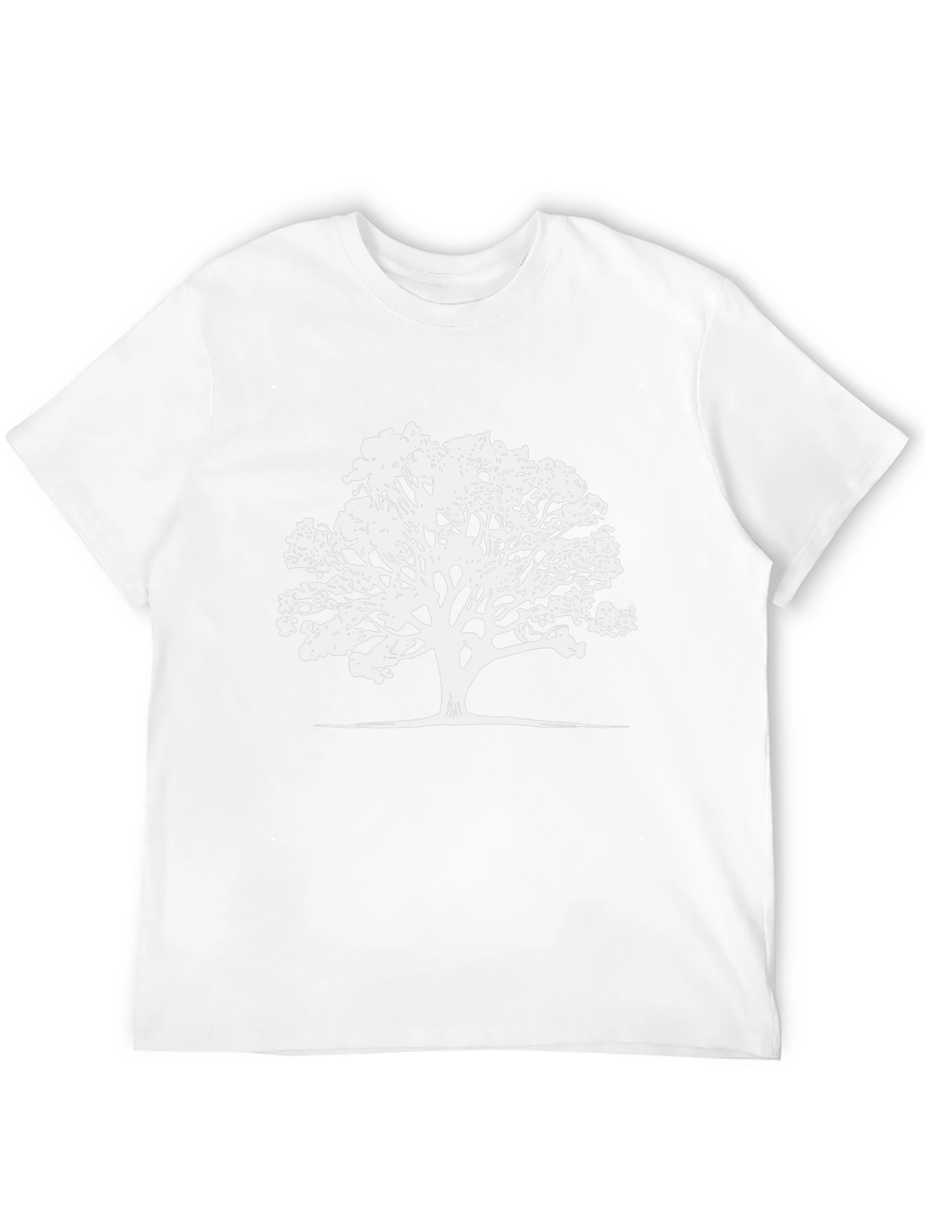 Nature Tree Graphic T-Shirt - Black Casual Tee