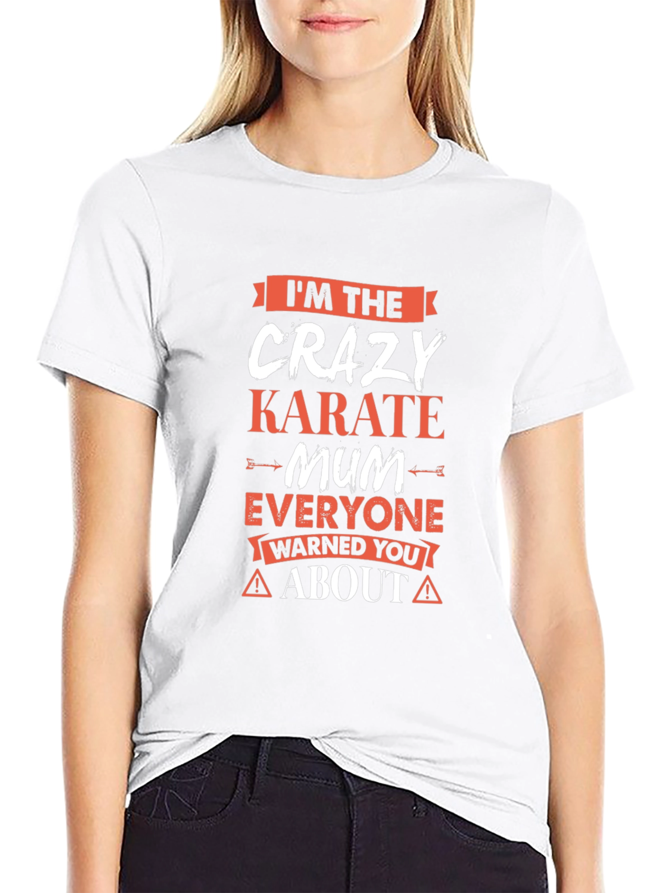 Crazy Karate Mum T-Shirt - Novelty Graphic Tee