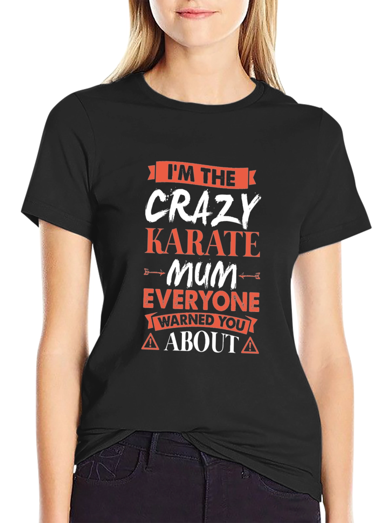 Crazy Karate Mum T-Shirt - Novelty Graphic Tee