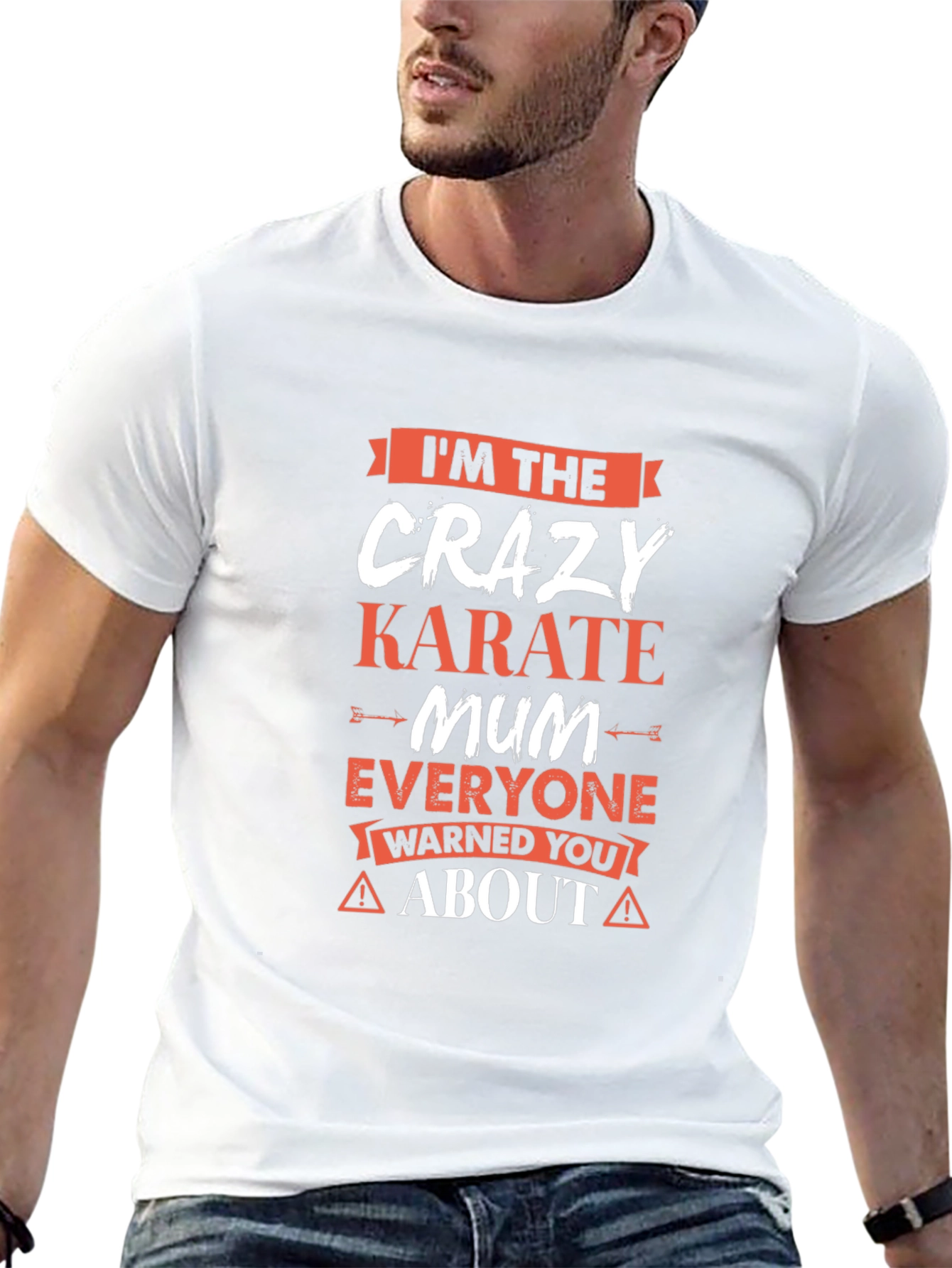 Crazy Karate Mum T-Shirt - Novelty Graphic Tee