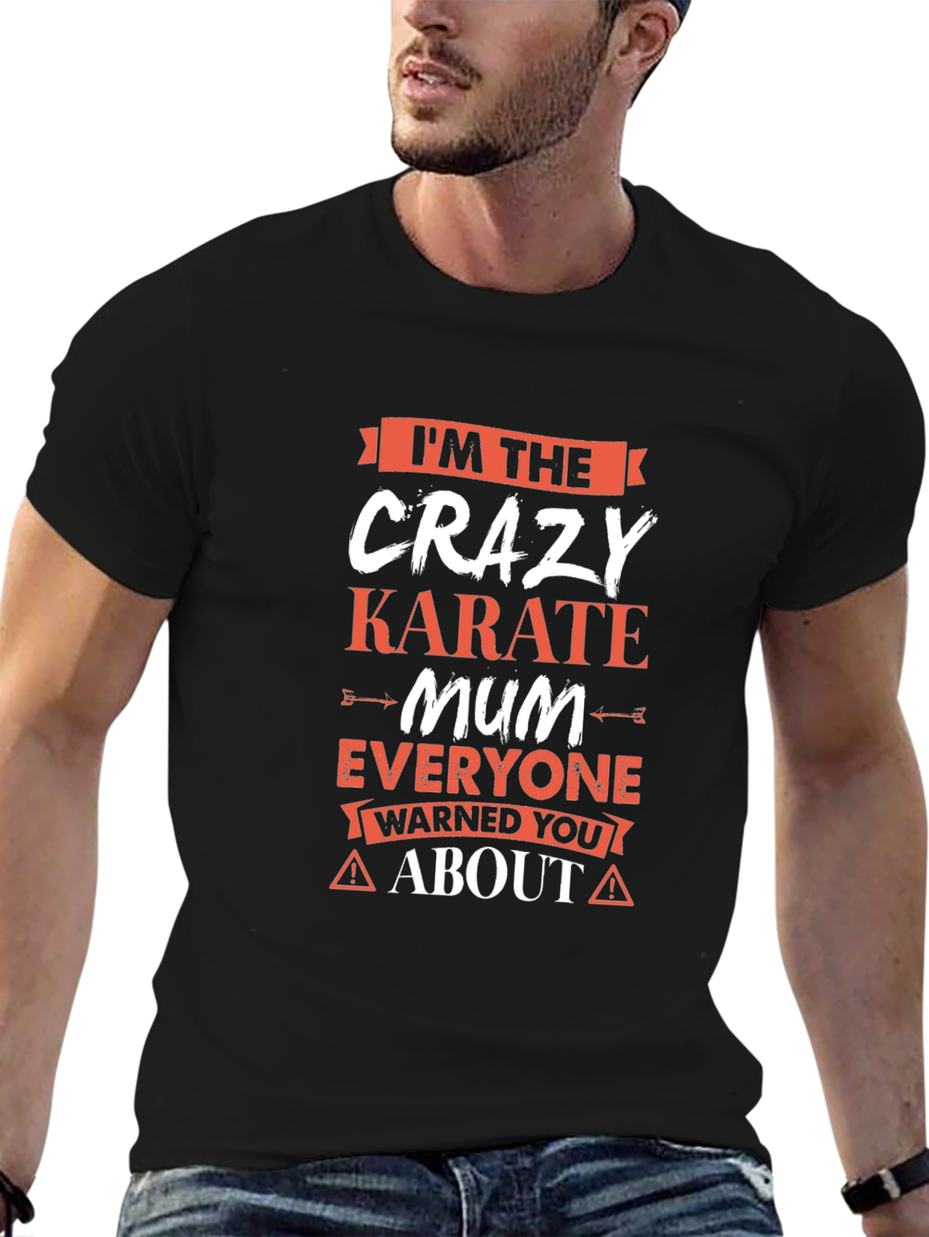 Crazy Karate Mum T-Shirt - Novelty Graphic Tee