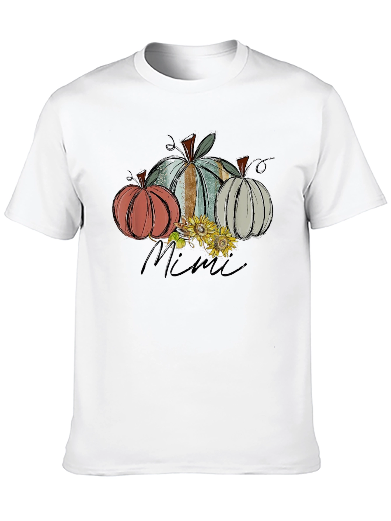 Autumn Pumpkin Mimi T-Shirt Fall Harvest Tee