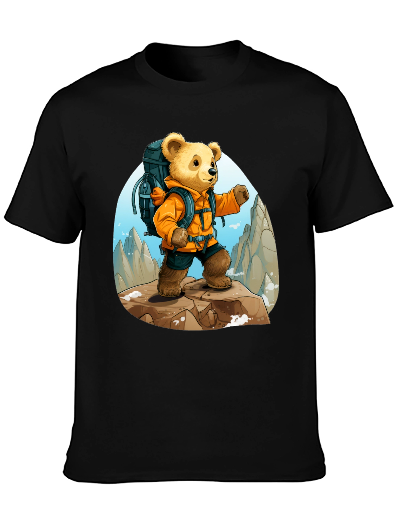 Bear Adventure T-Shirt: Cute Cartoon Design