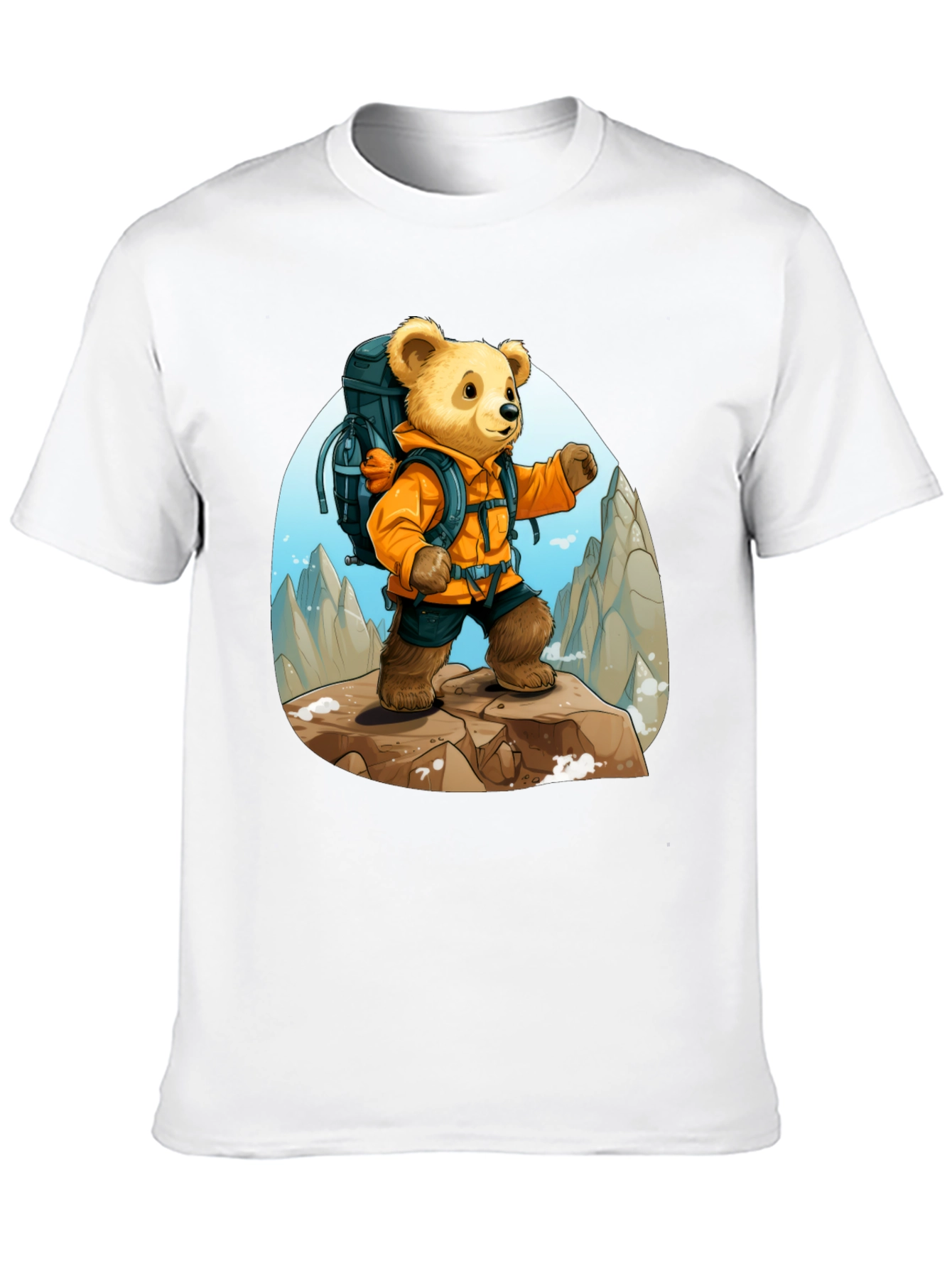 Bear Adventure T-Shirt: Cute Cartoon Design
