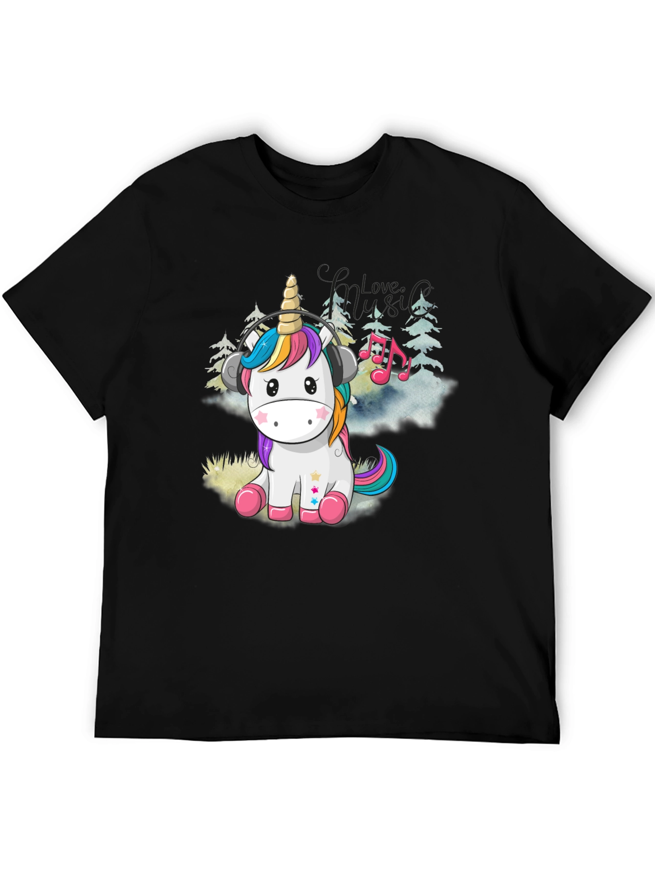 Unicorn Music Lover Graphic Tee