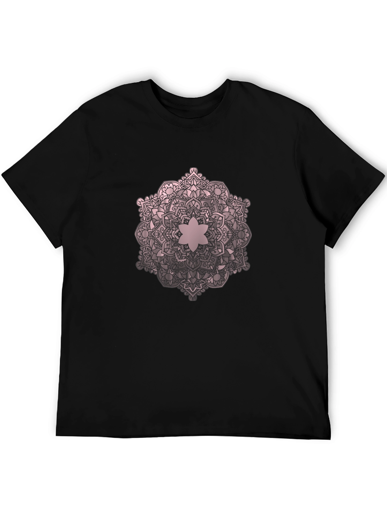 Mandala Design Black T-Shirt