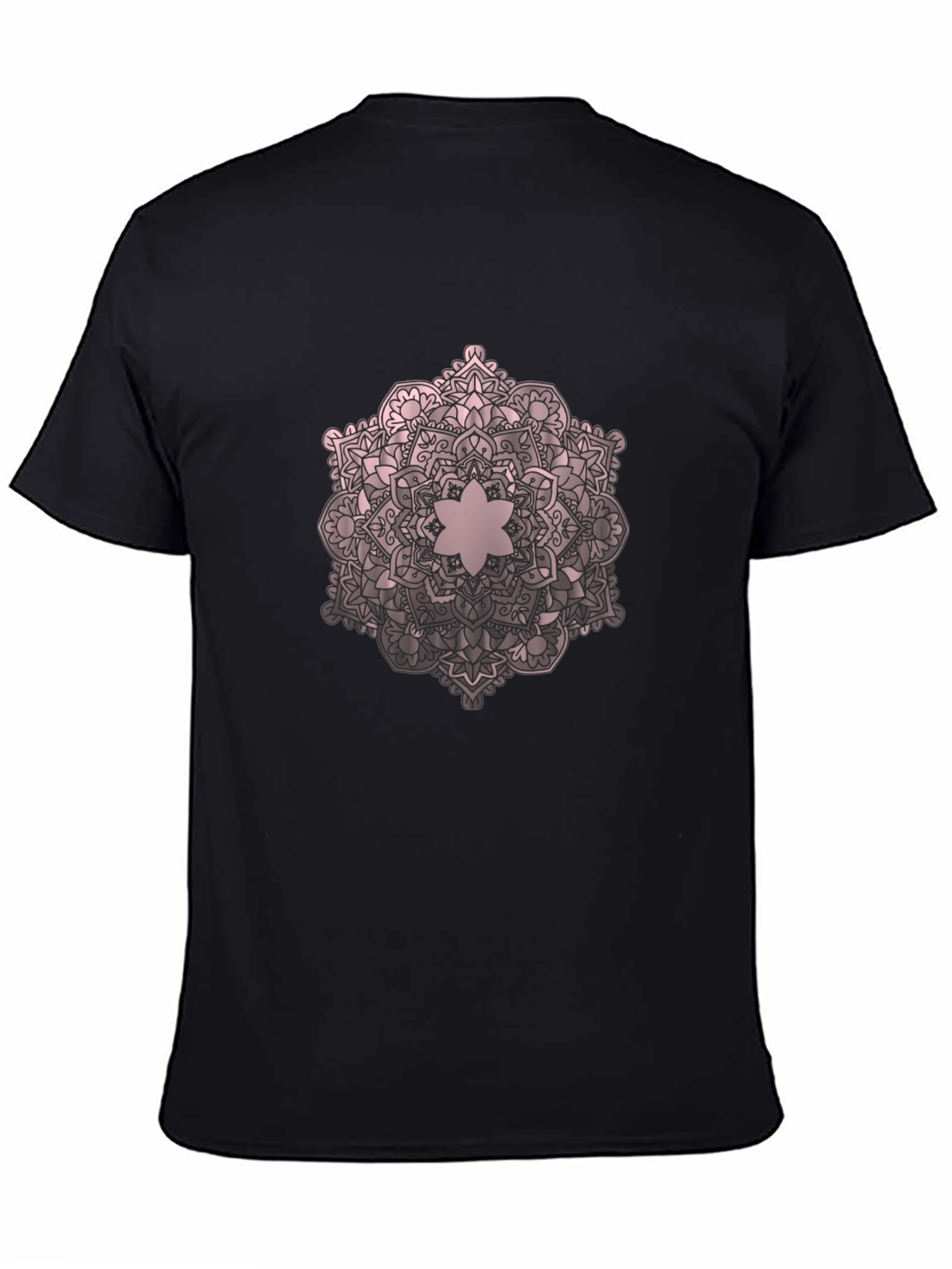 Mandala Design Black T-Shirt