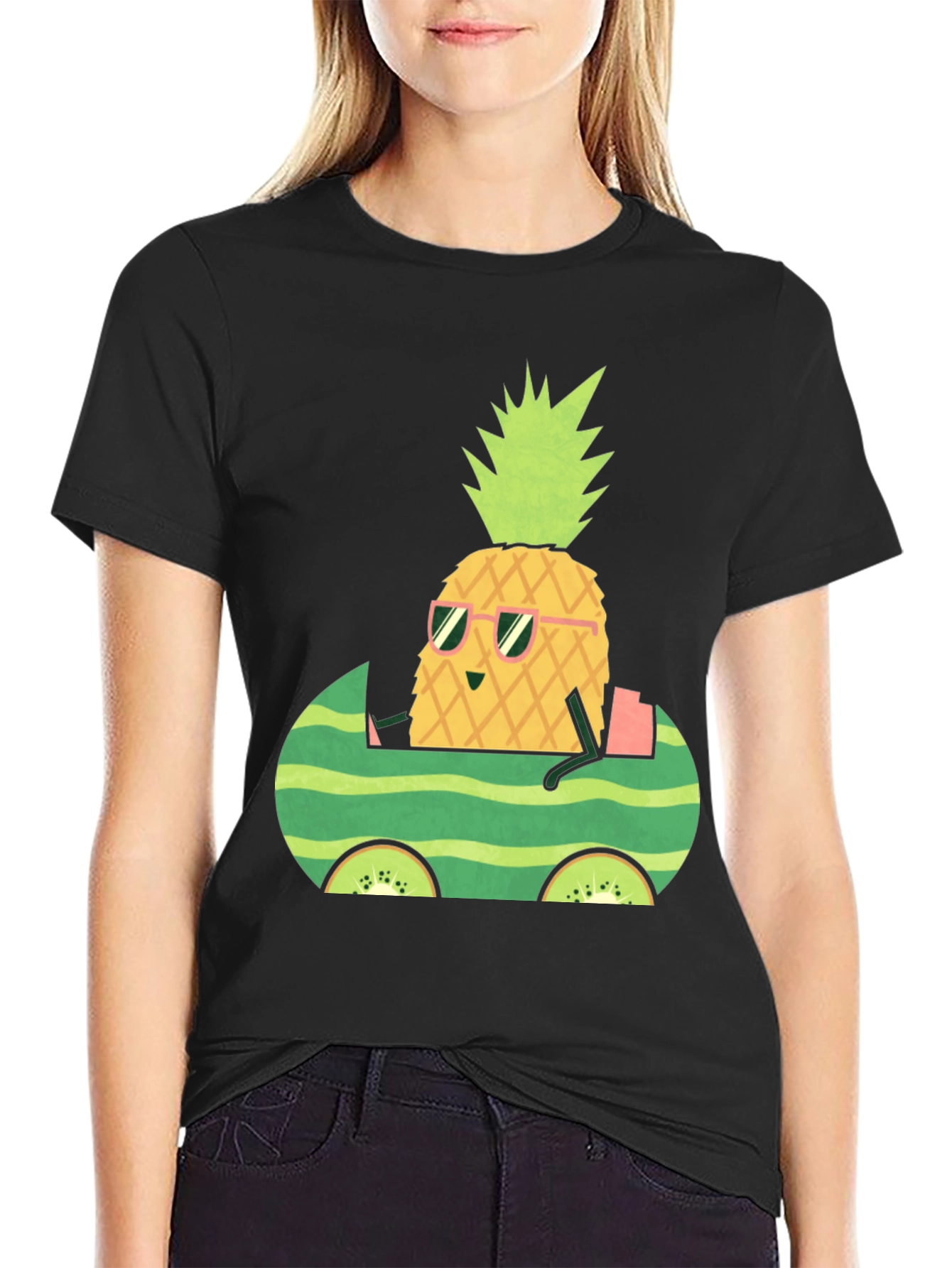 Pineapple Watermelon Car Graphic Tee