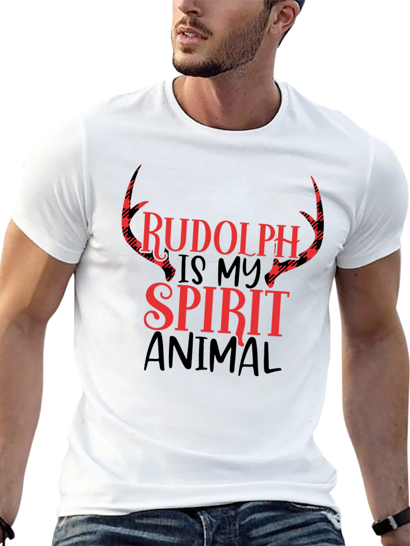 Rudolph Spirit Animal Graphic Tee
