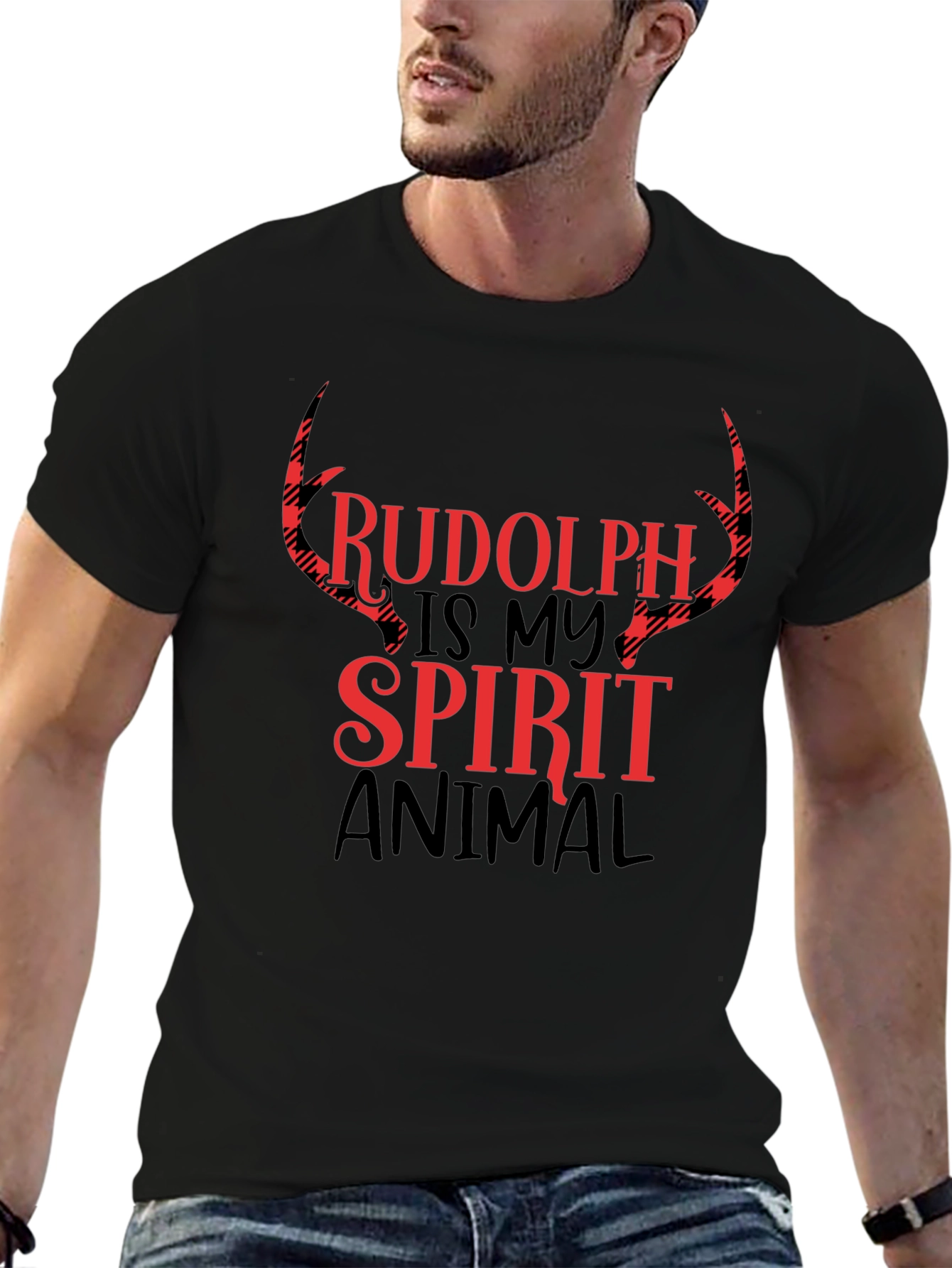 Rudolph Spirit Animal Graphic Tee