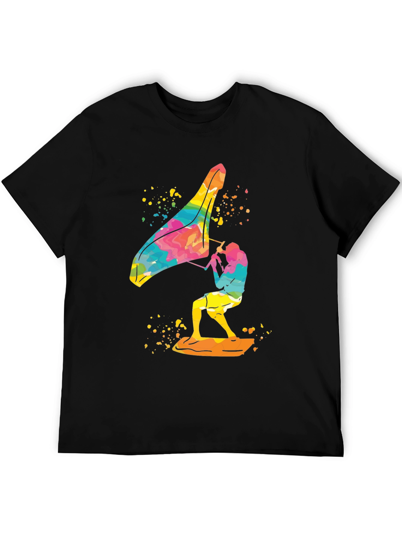 Colorful Windsurfer Graphic T-Shirt