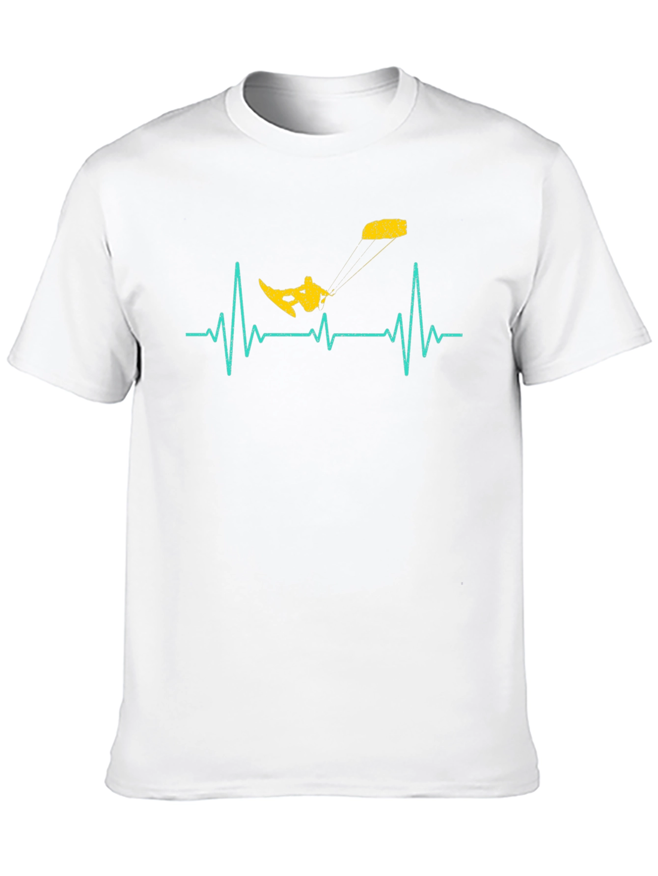 Kitesurfing Heartbeat T-Shirt - Black