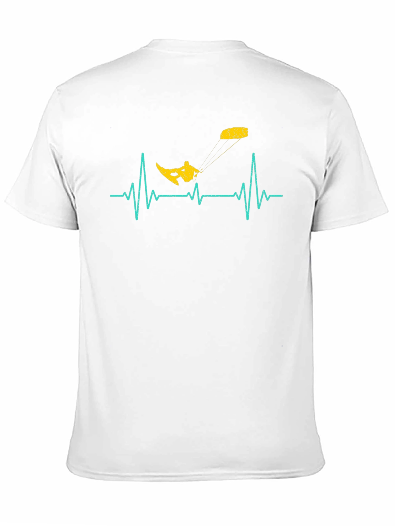 Kitesurfing Heartbeat T-Shirt - Black