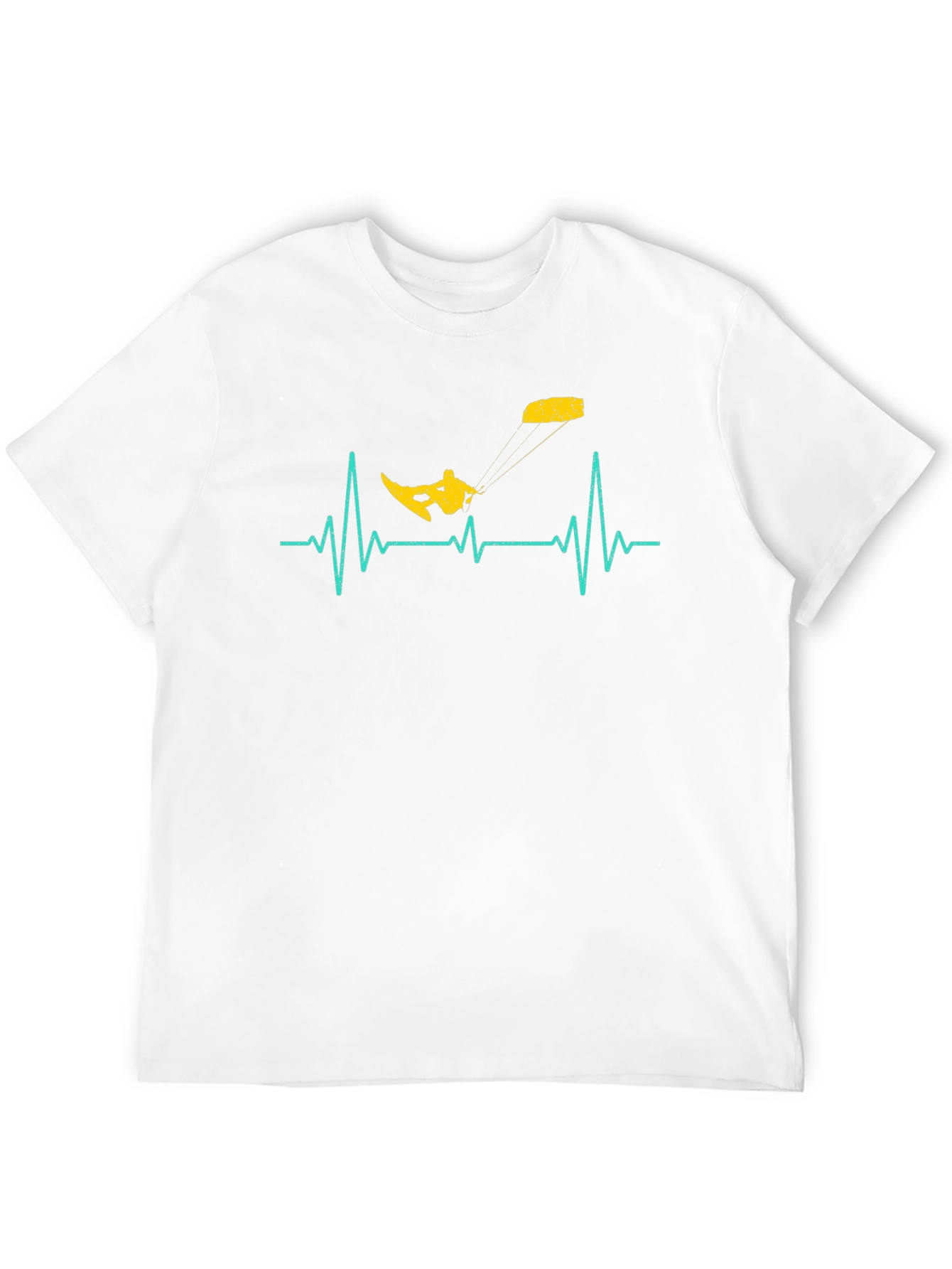 Kitesurfing Heartbeat T-Shirt - Black