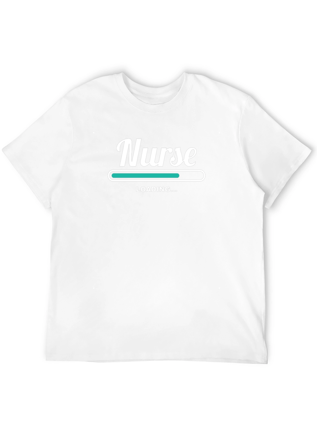 Nurse Loading Black Graphic T-Shirt