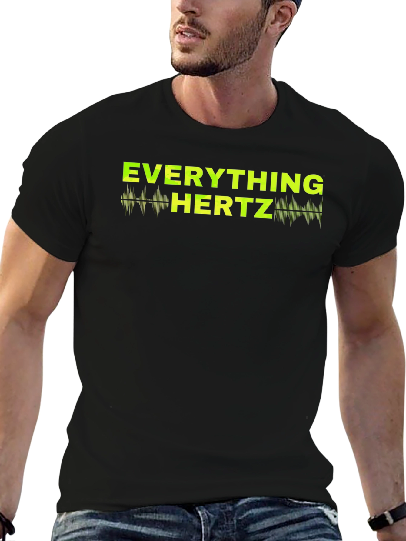 Everything Hertz Graphic T-Shirt - Black