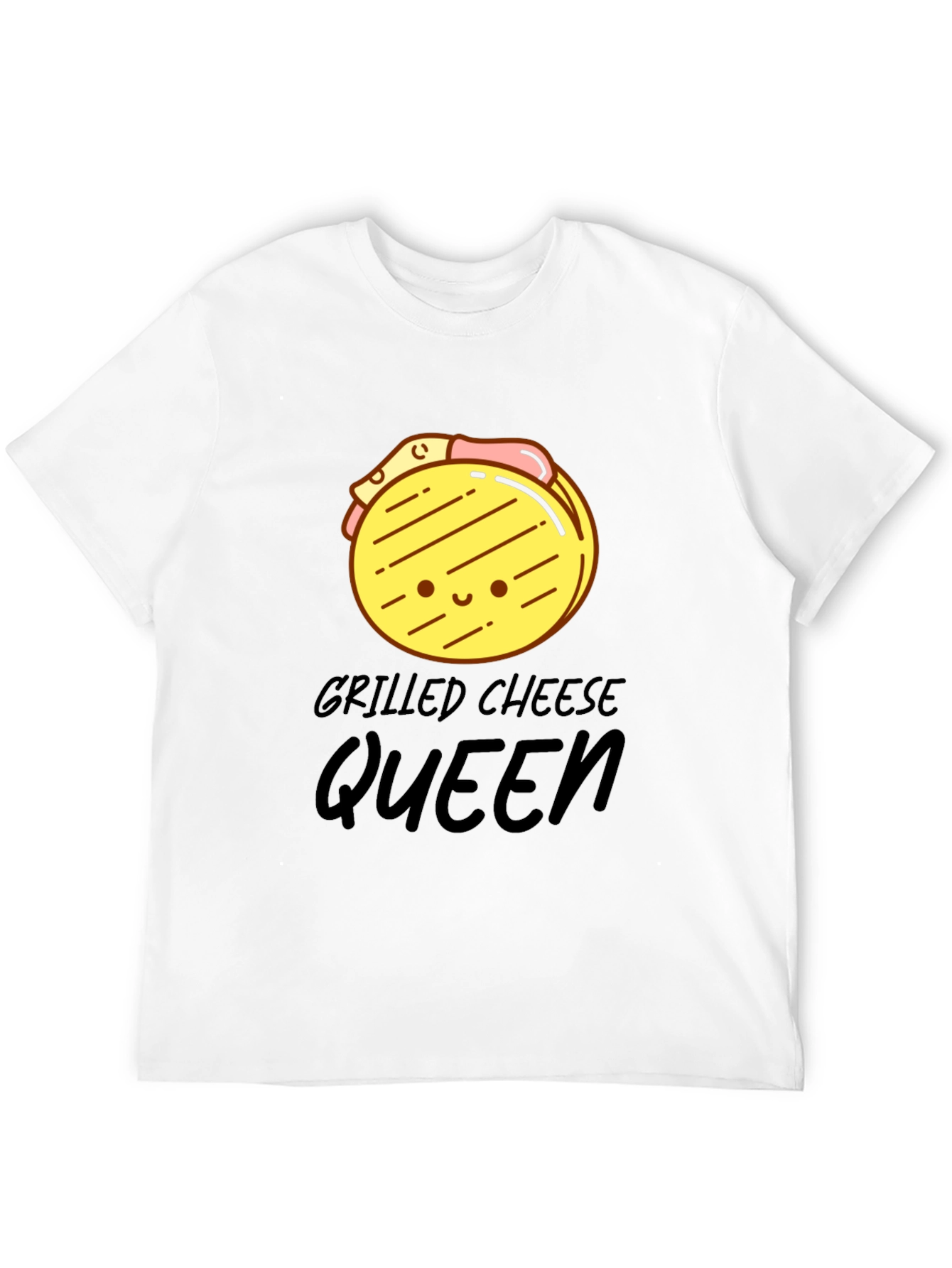 Grilled Cheese Queen Black Graphic Tee