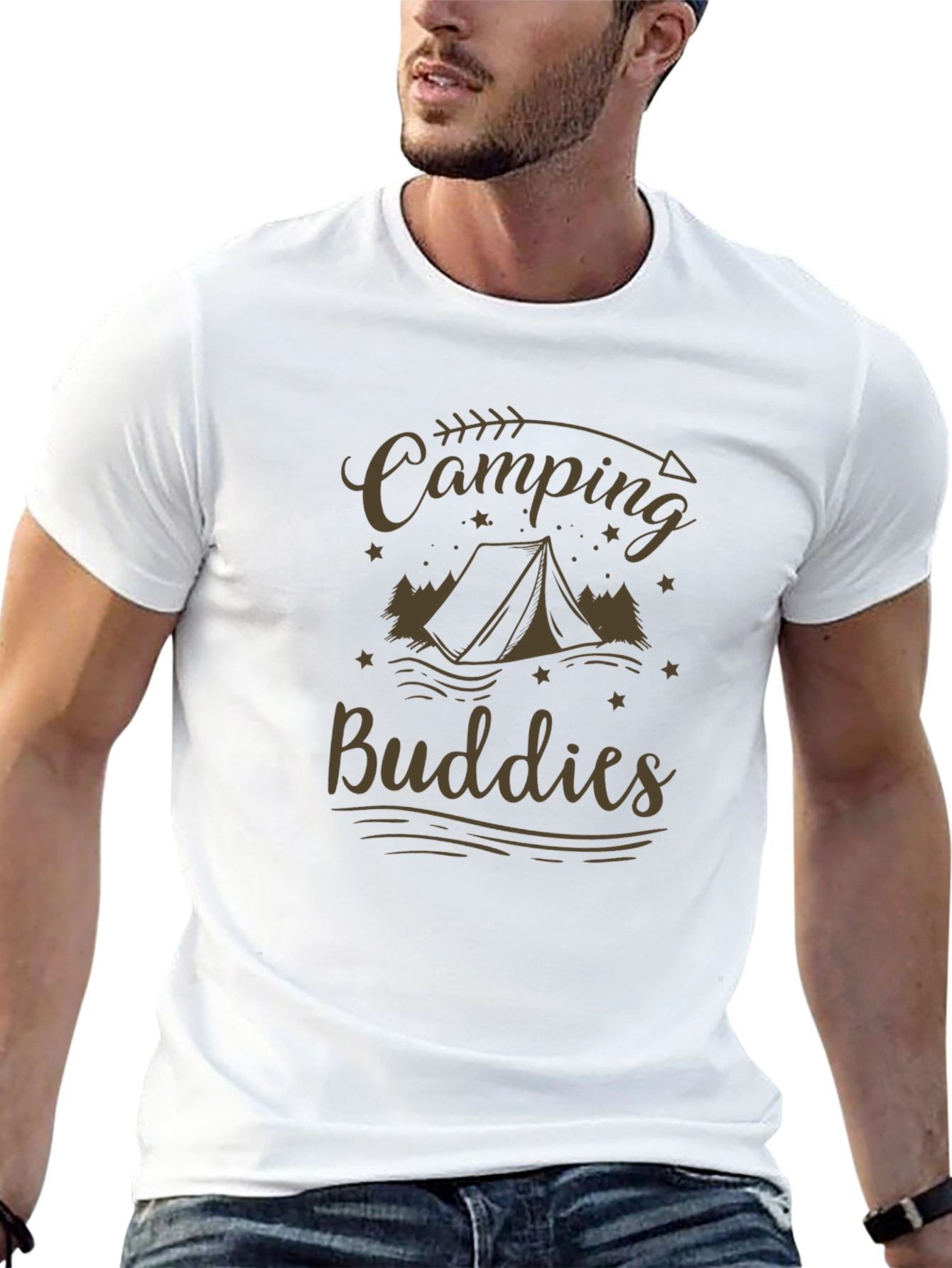 Camping Buddies Graphic Tee - Outdoor Adventure