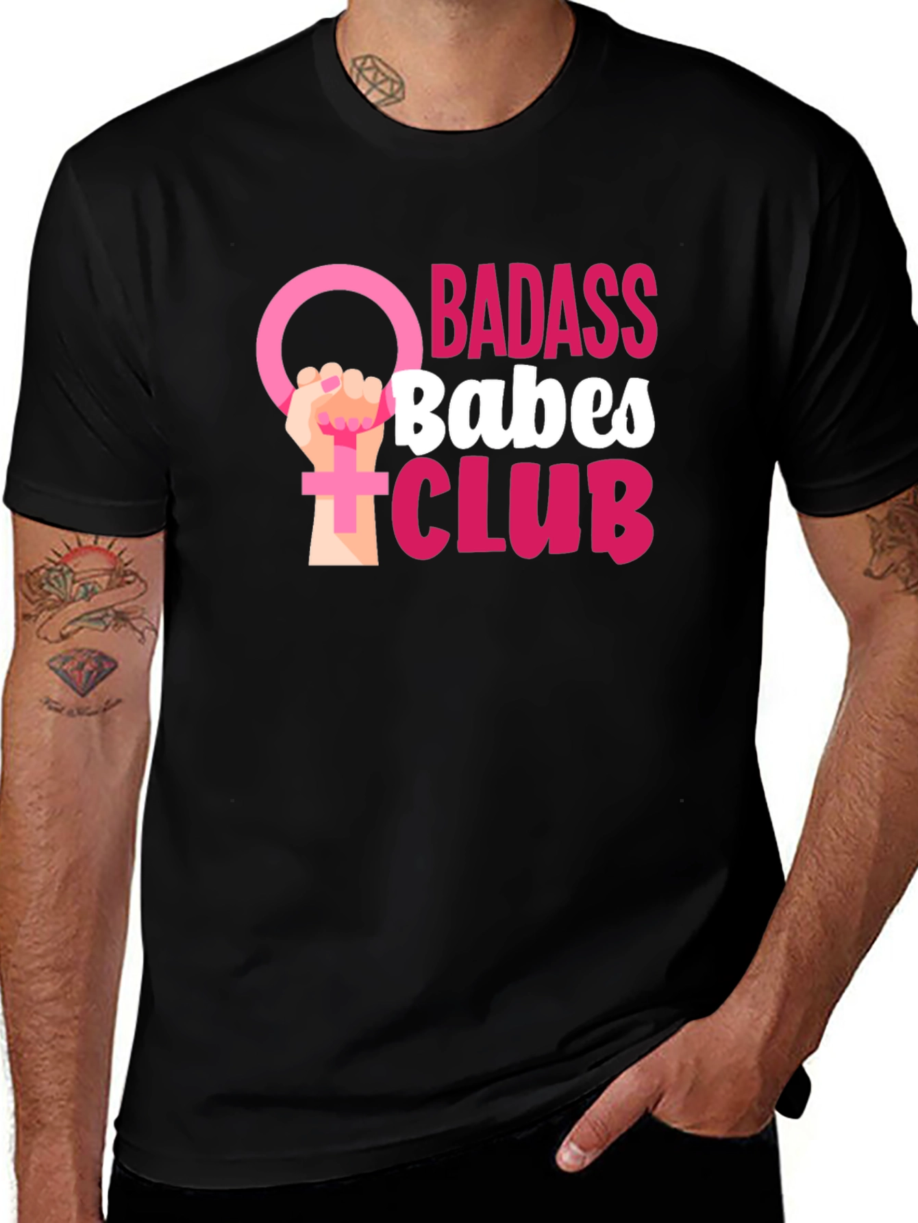 Badass Babes Club Graphic Tee - Empowering Womens T-Shirt