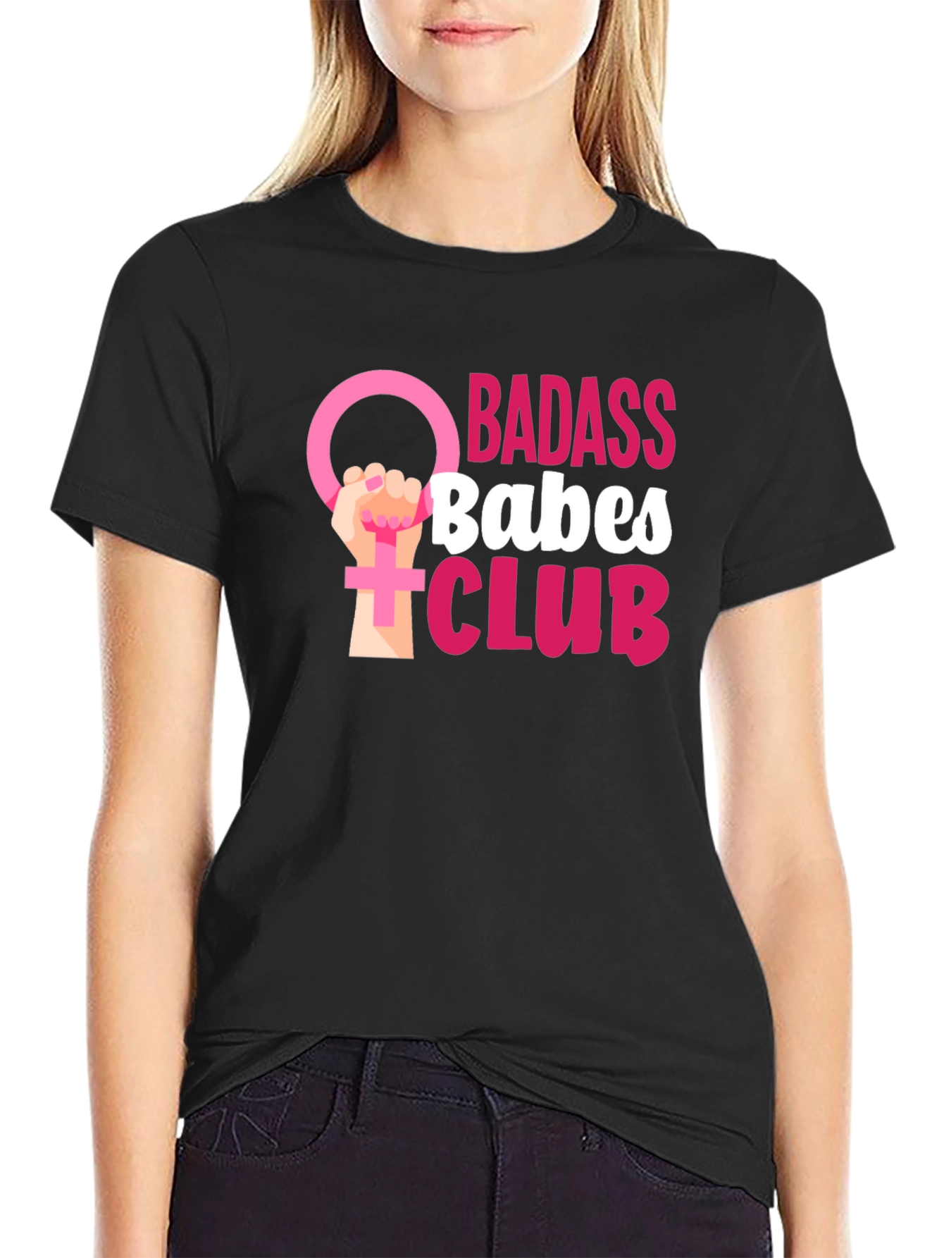 Badass Babes Club Graphic Tee - Empowering Womens T-Shirt