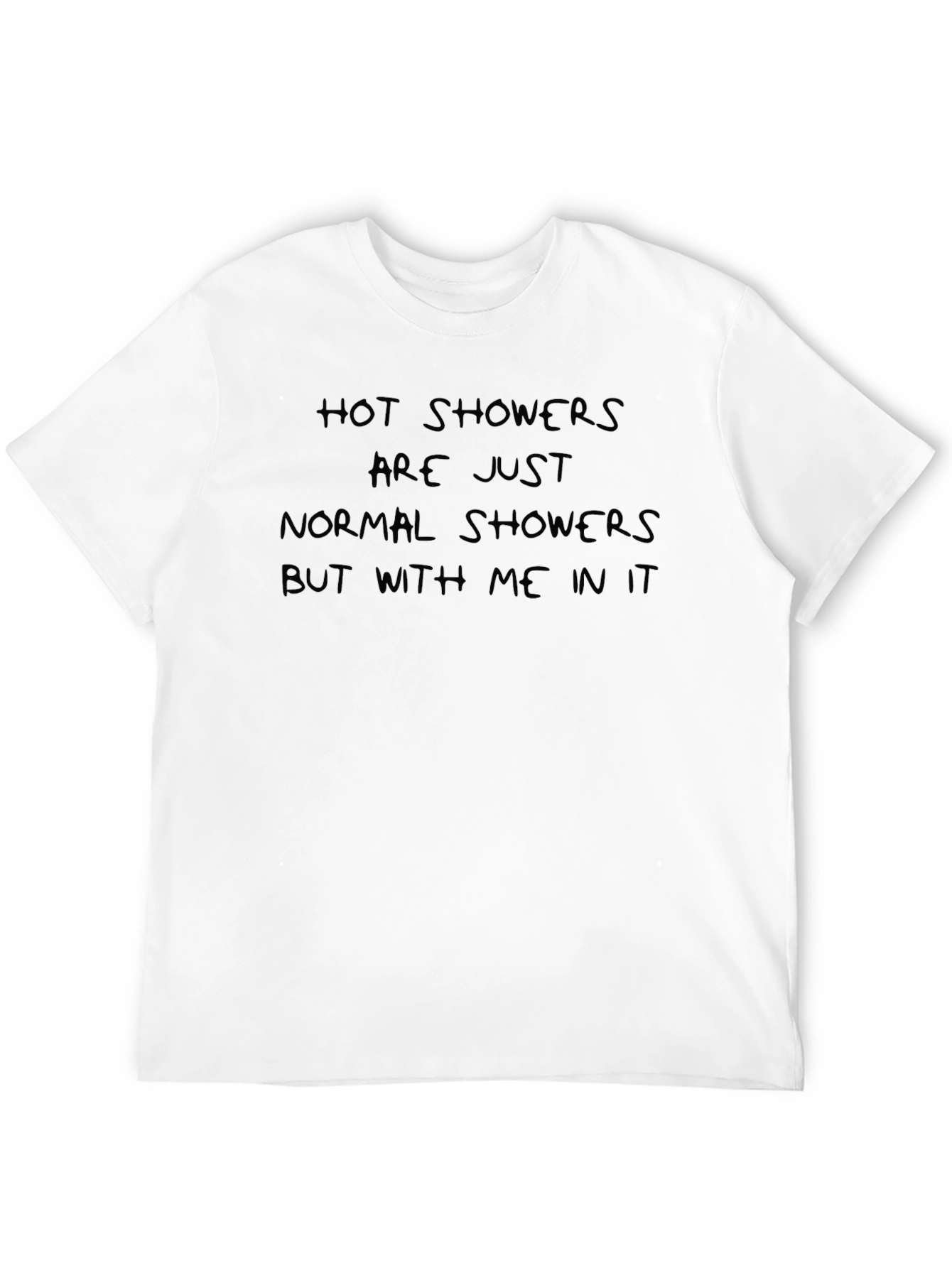 Hot Showers Funny Black T-Shirt