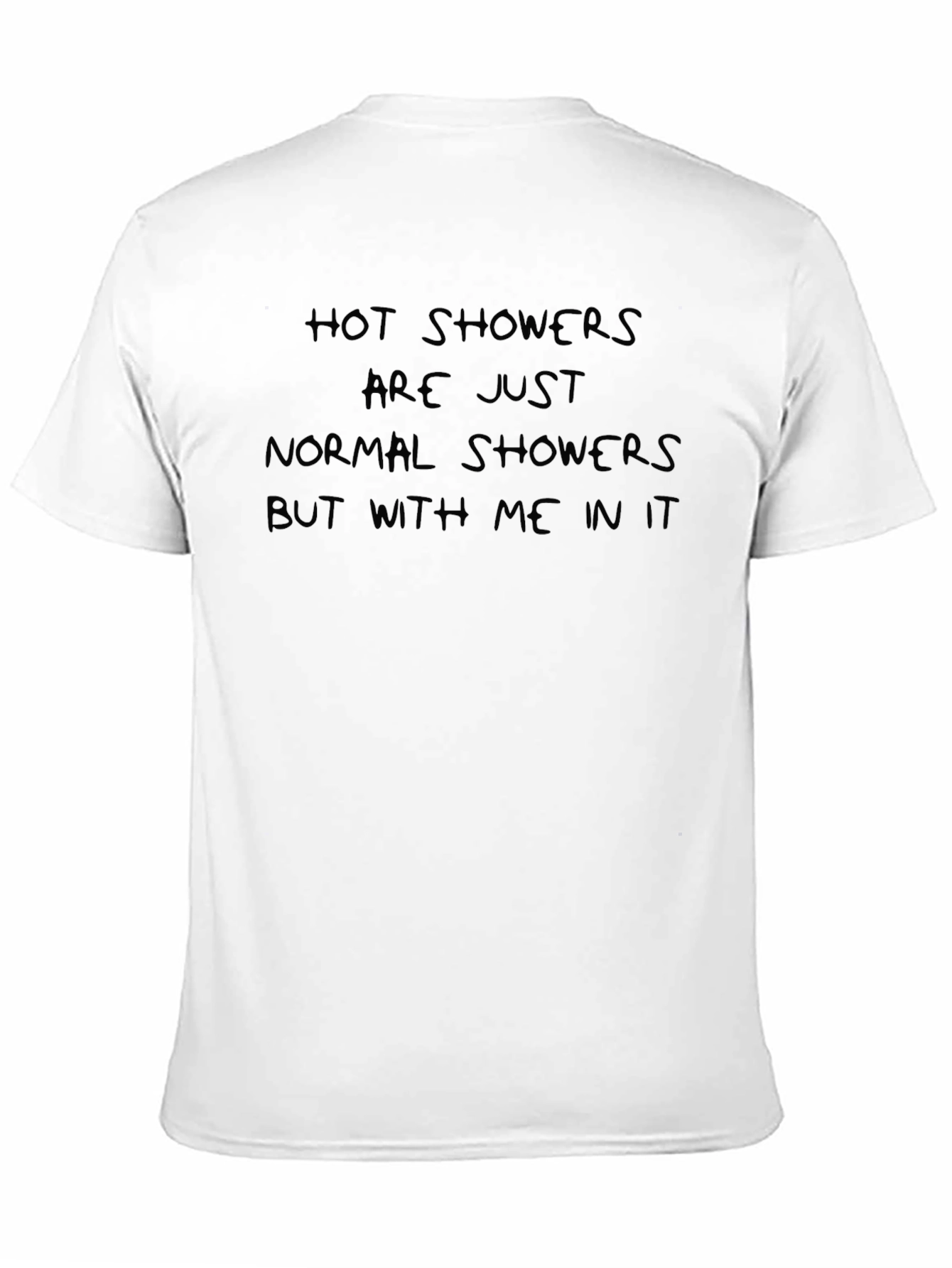 Hot Showers Funny Black T-Shirt