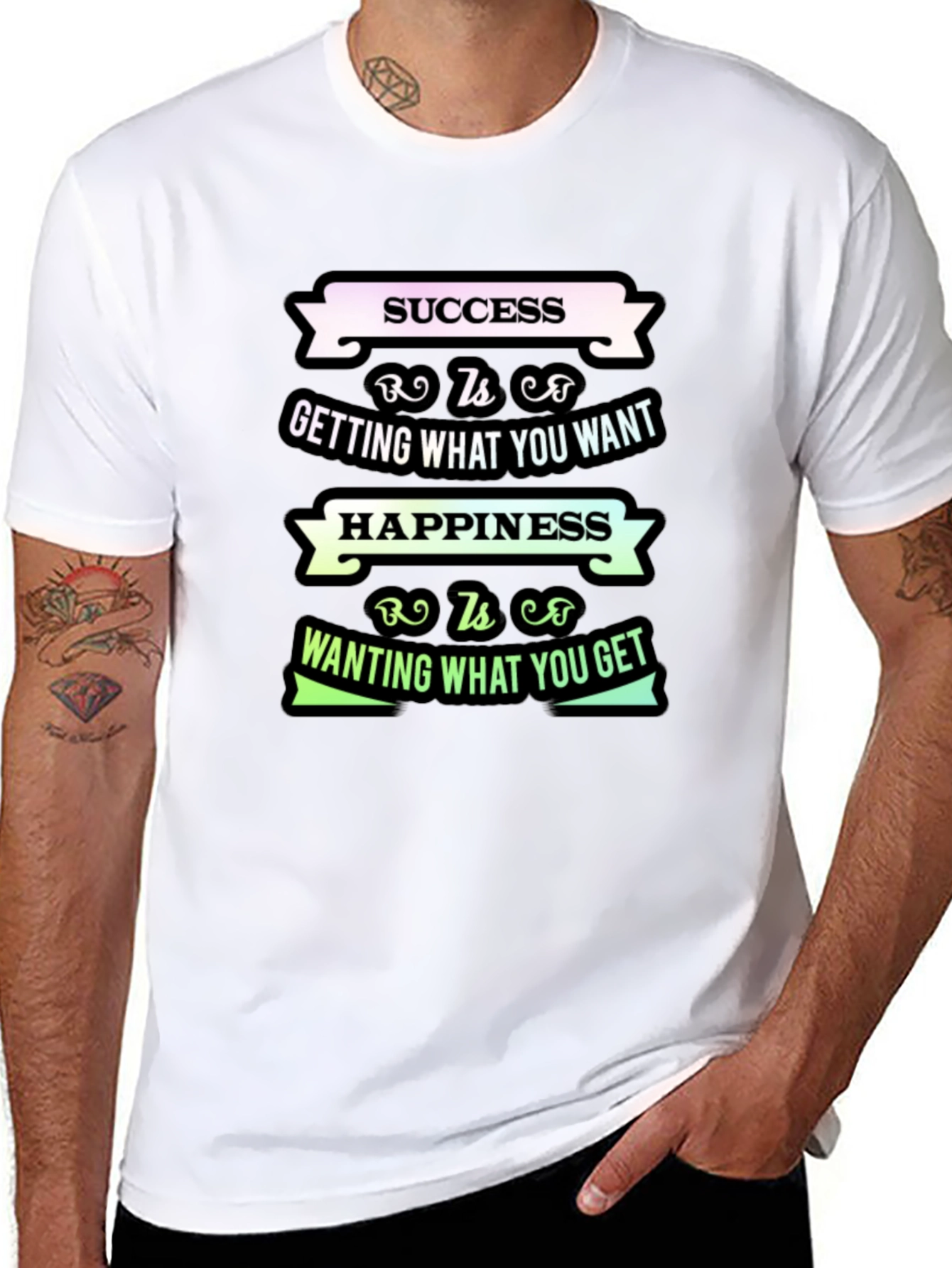 Success and Happiness Graphic T-Shirt